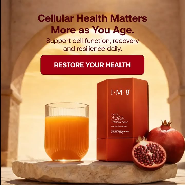 IM8 Global Facebook ad: Longevity Starts at the Cellular Level