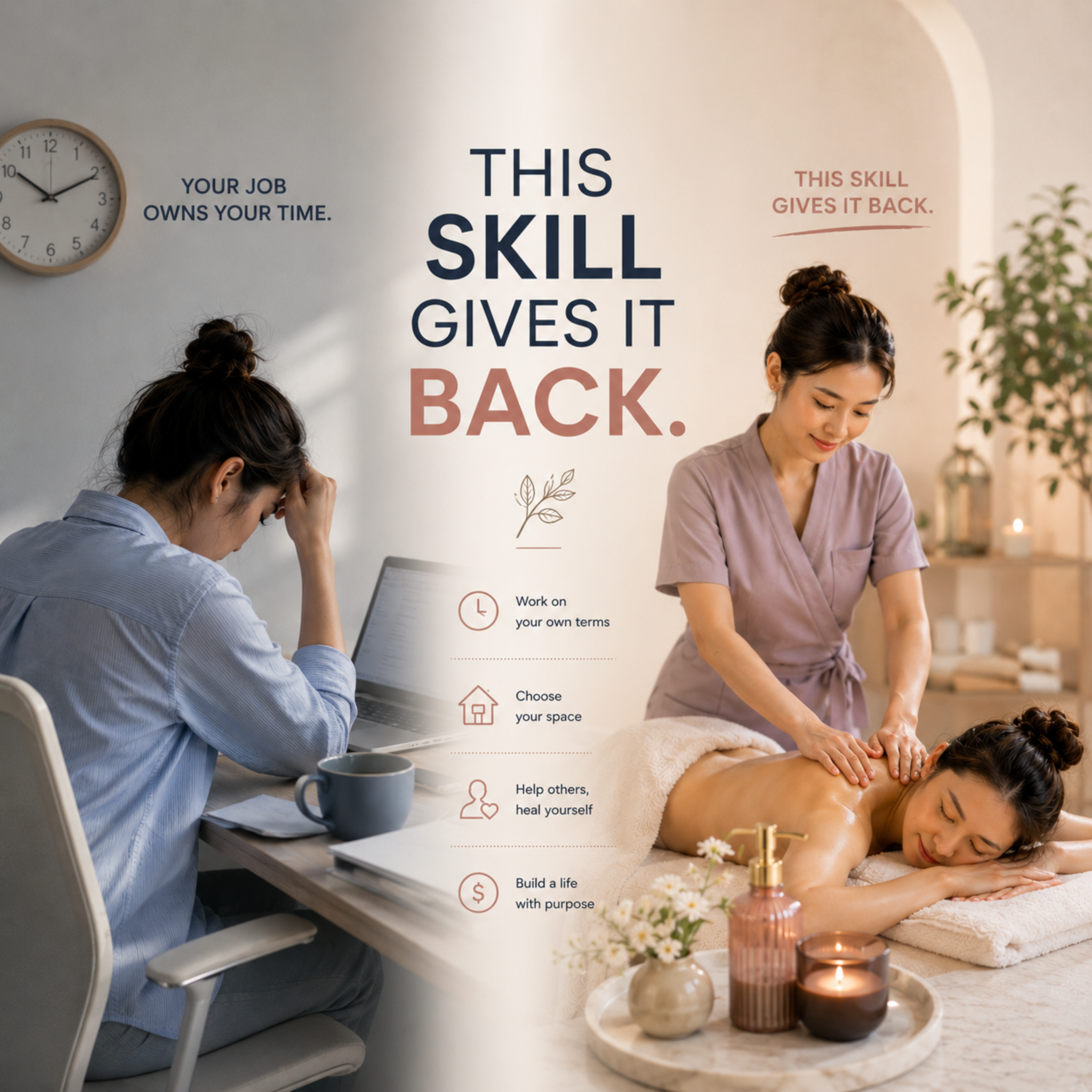 Wellness Art Massage School & Corporate Wellness Facebook ad
