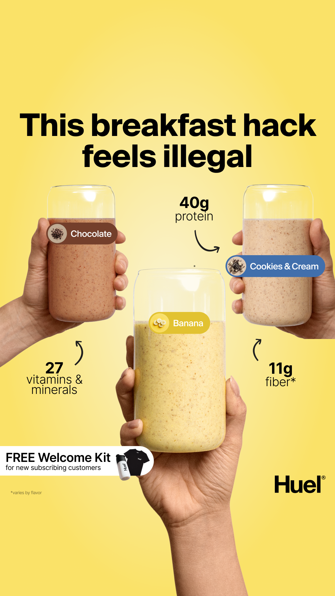 Huel Facebook ad