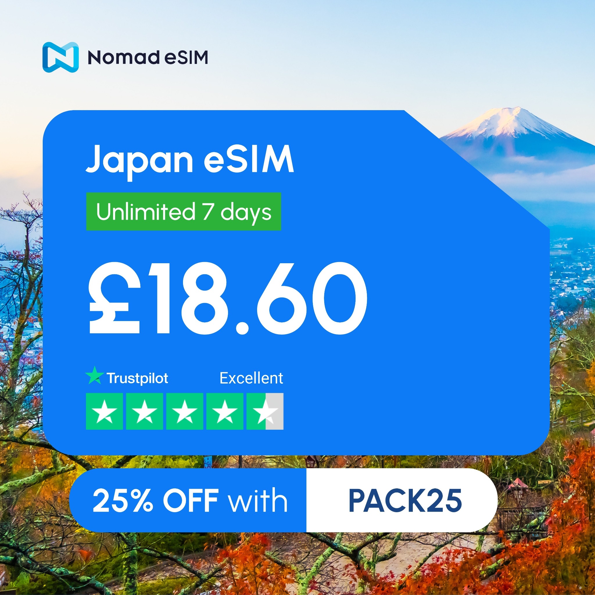 Nomad Esim Facebook ad