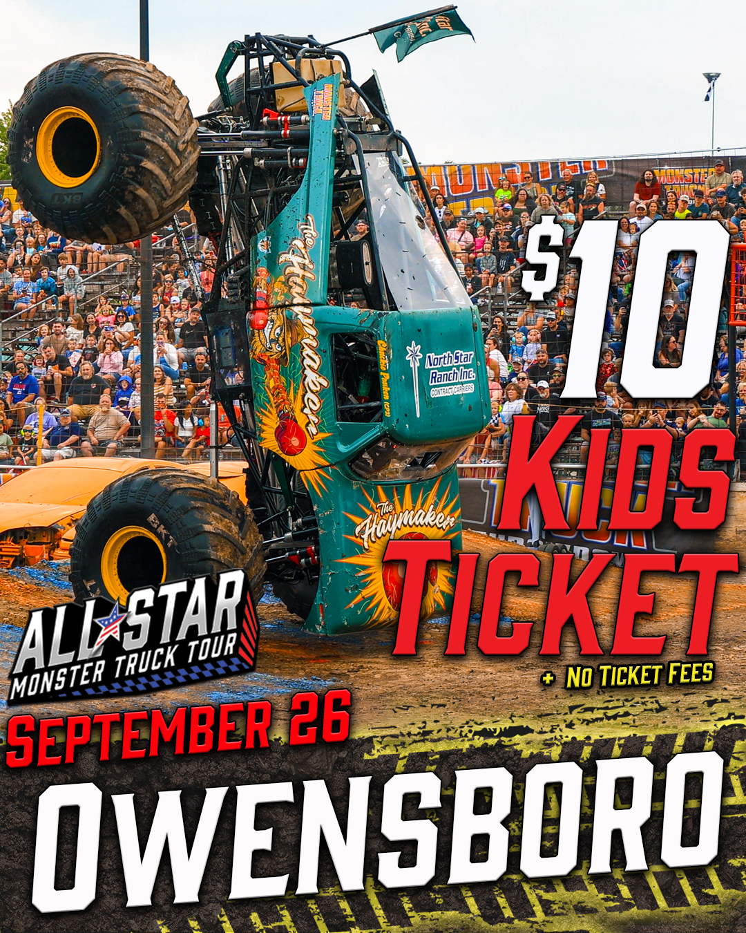 All Star Monster Truck Tour Facebook ad