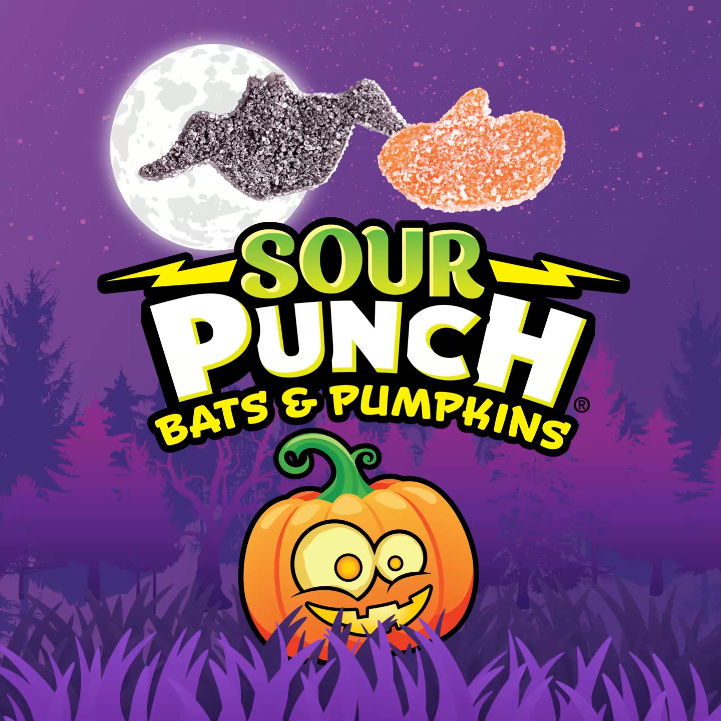 Sour Punch Facebook ad: Perfect for Halloween parties or scary movie marathons.
