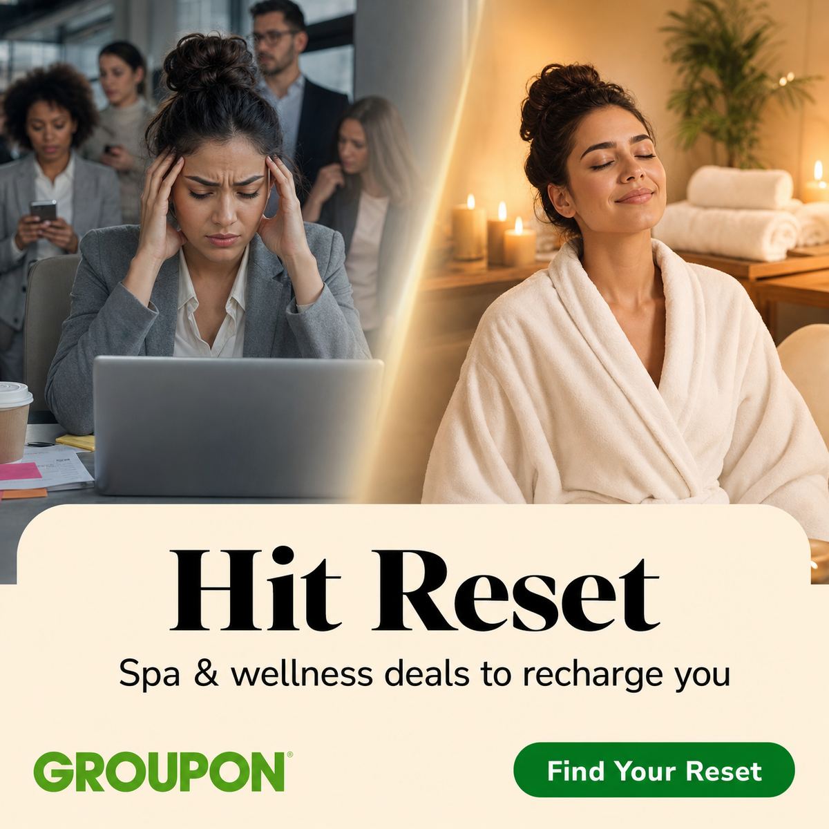 Groupon Facebook ad