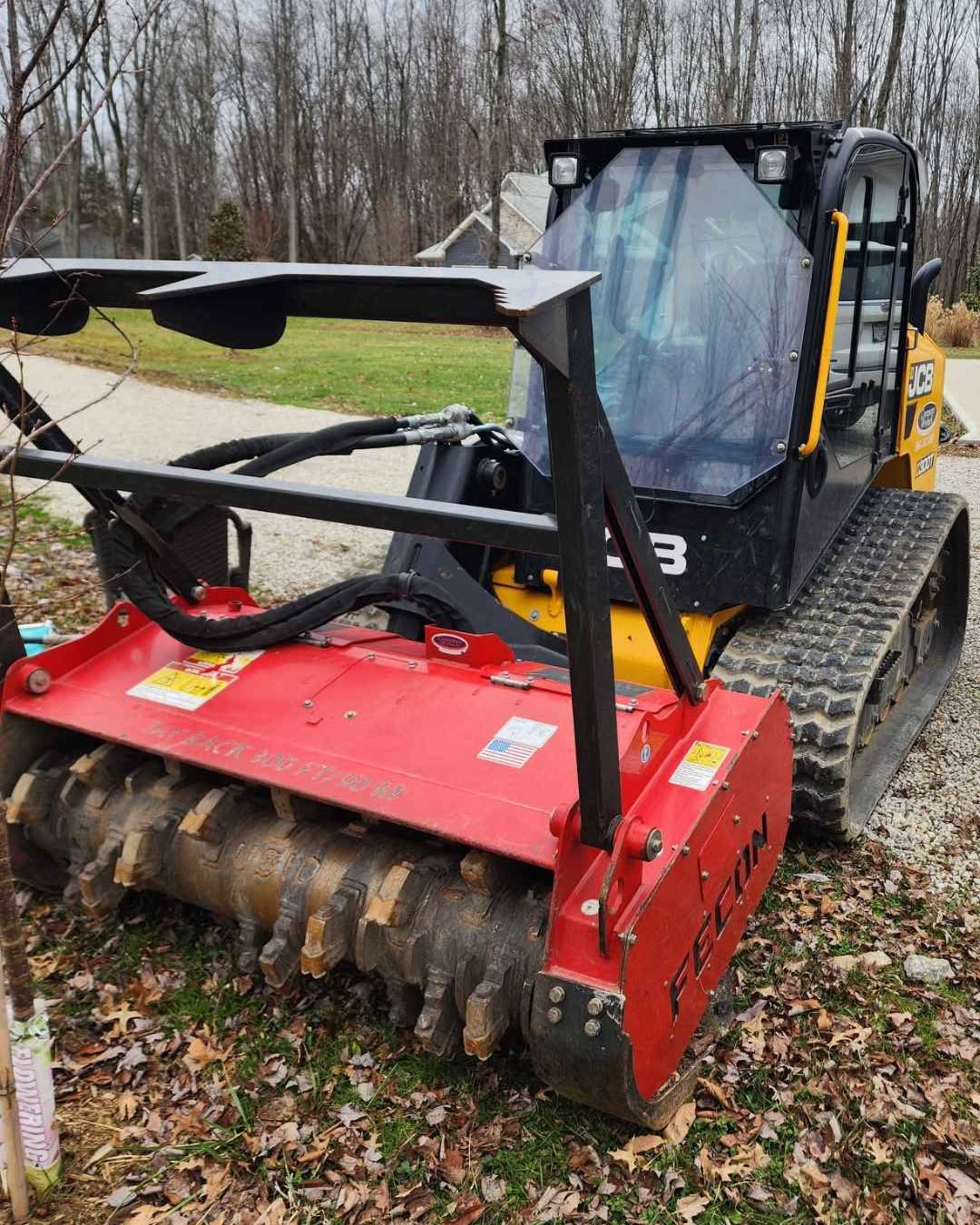 Mason Webb Facebook ad: Forestry Mulcher, Land Clearing, Brush Removal