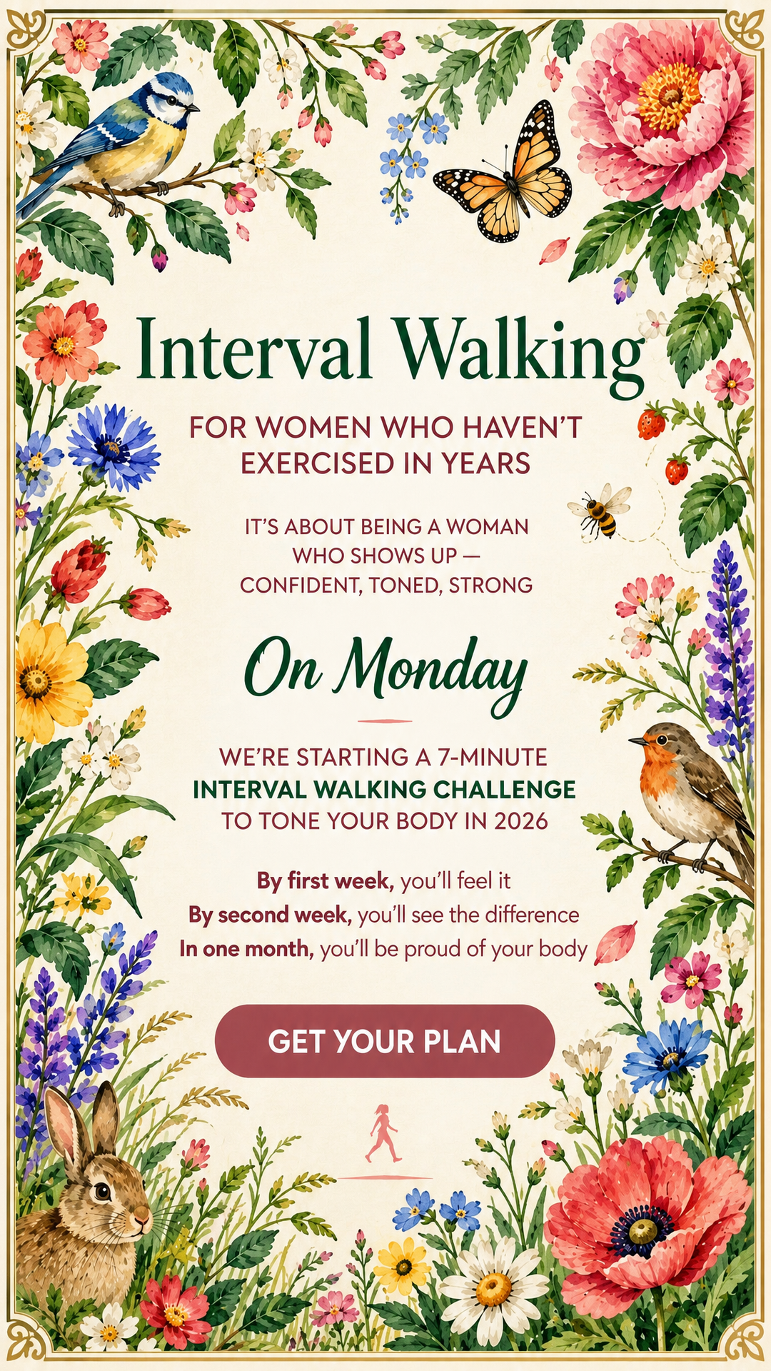 WalkFit Daily Walking Plan Facebook ad