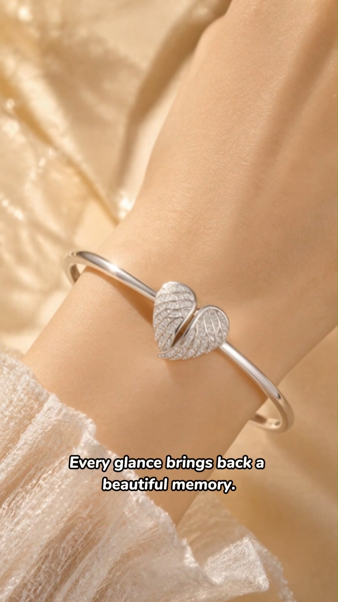 Sheown Facebook ad: Custom Photo Heart Shape Angel Wing Locket Bracelet…