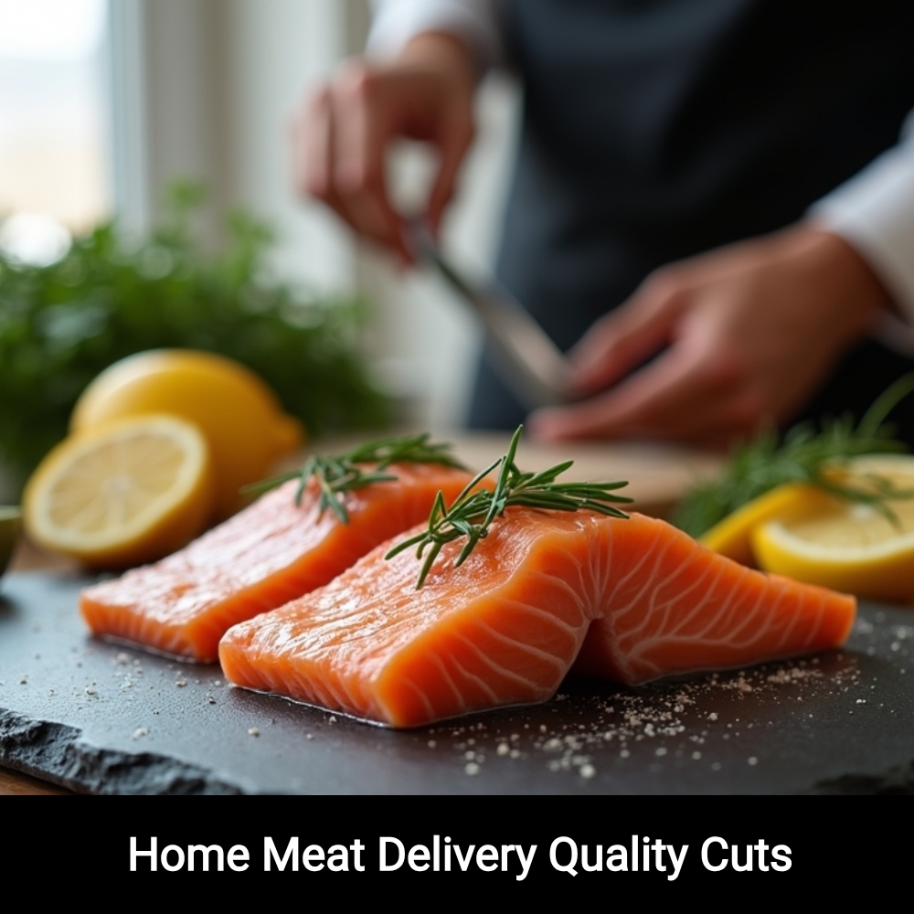 SwiftResults Here Facebook ad: Home Meat Delivery Quality Cuts!