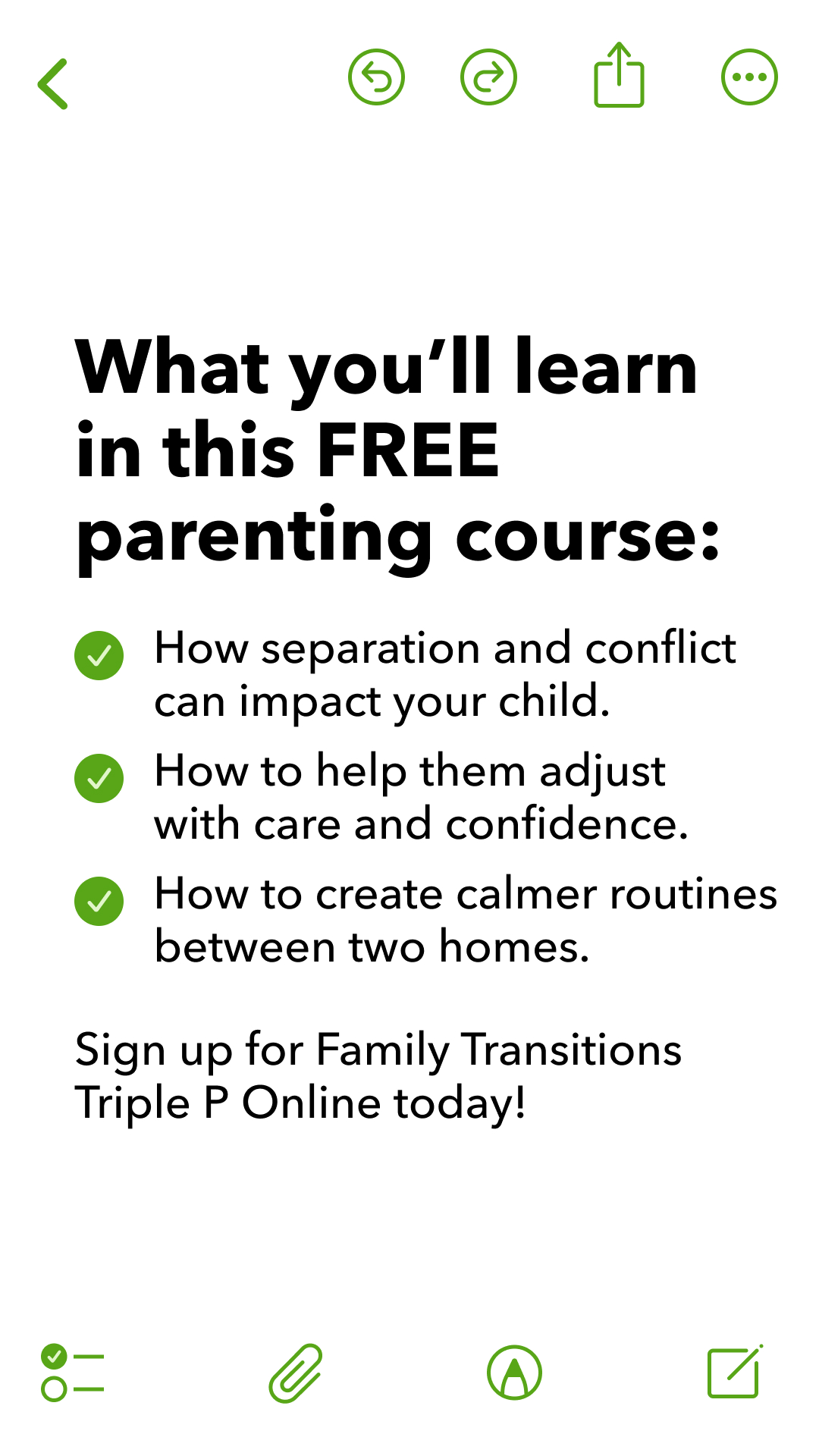 Triple P - Positive Parenting Program Facebook ad