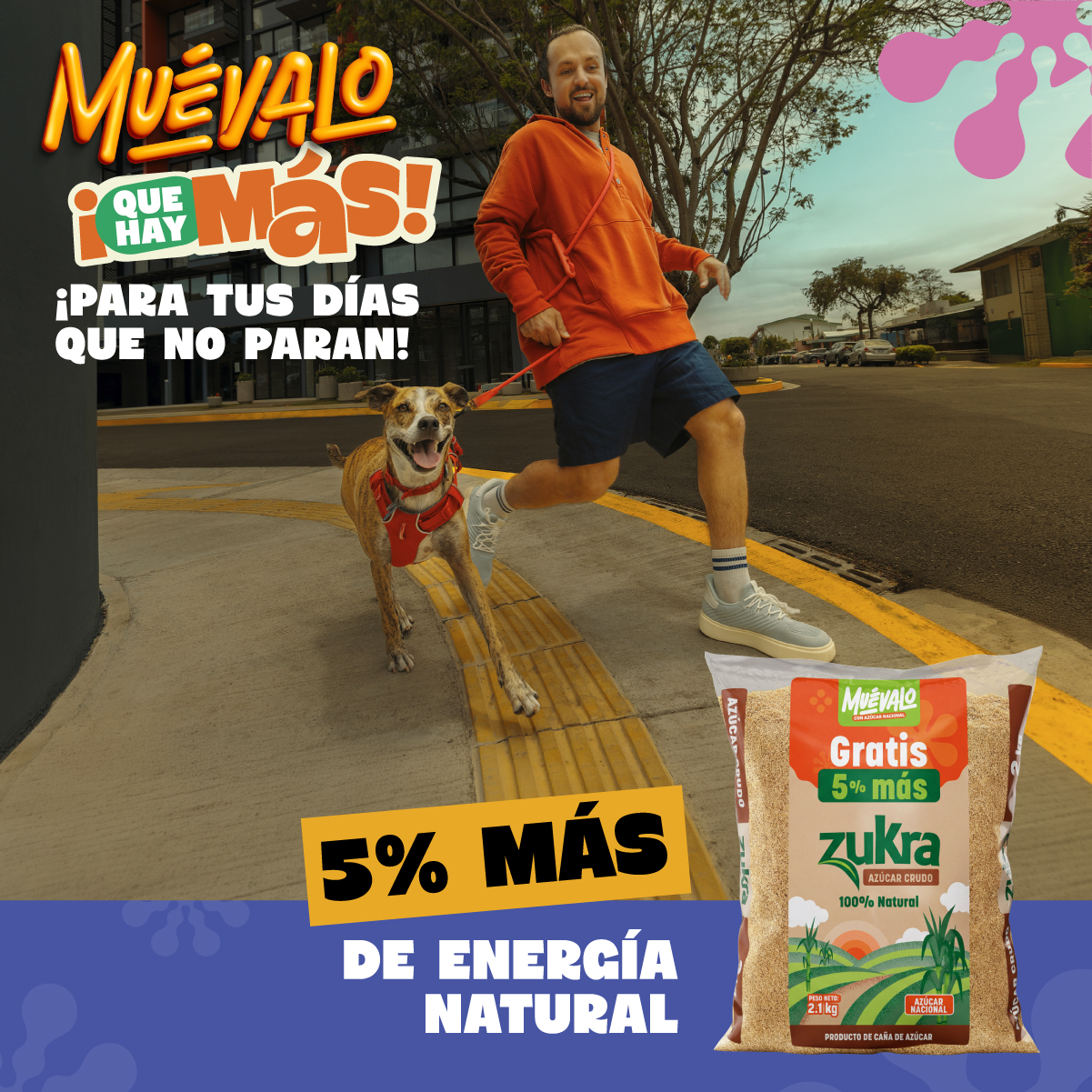 Zukra Facebook ad: ¡Muévalo que hay más!