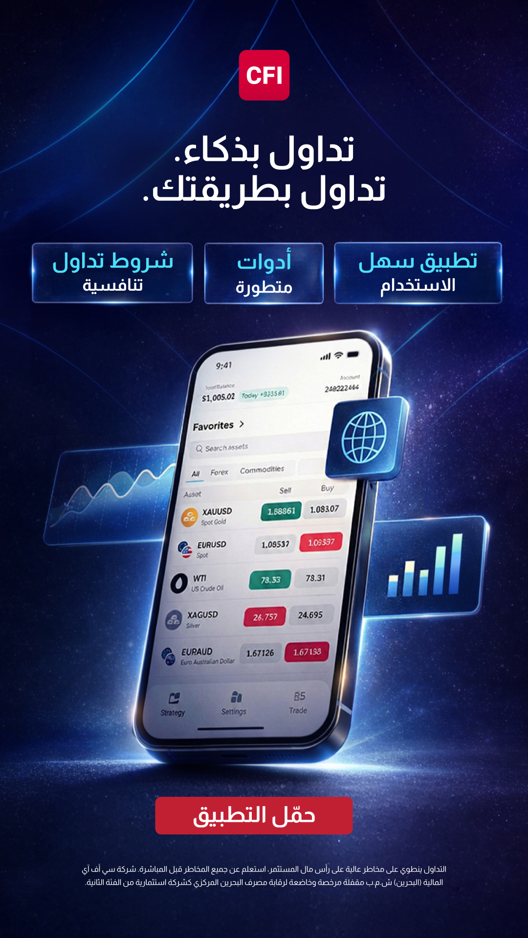 CFI Group Arabic Facebook ad from Jun 22, 2026