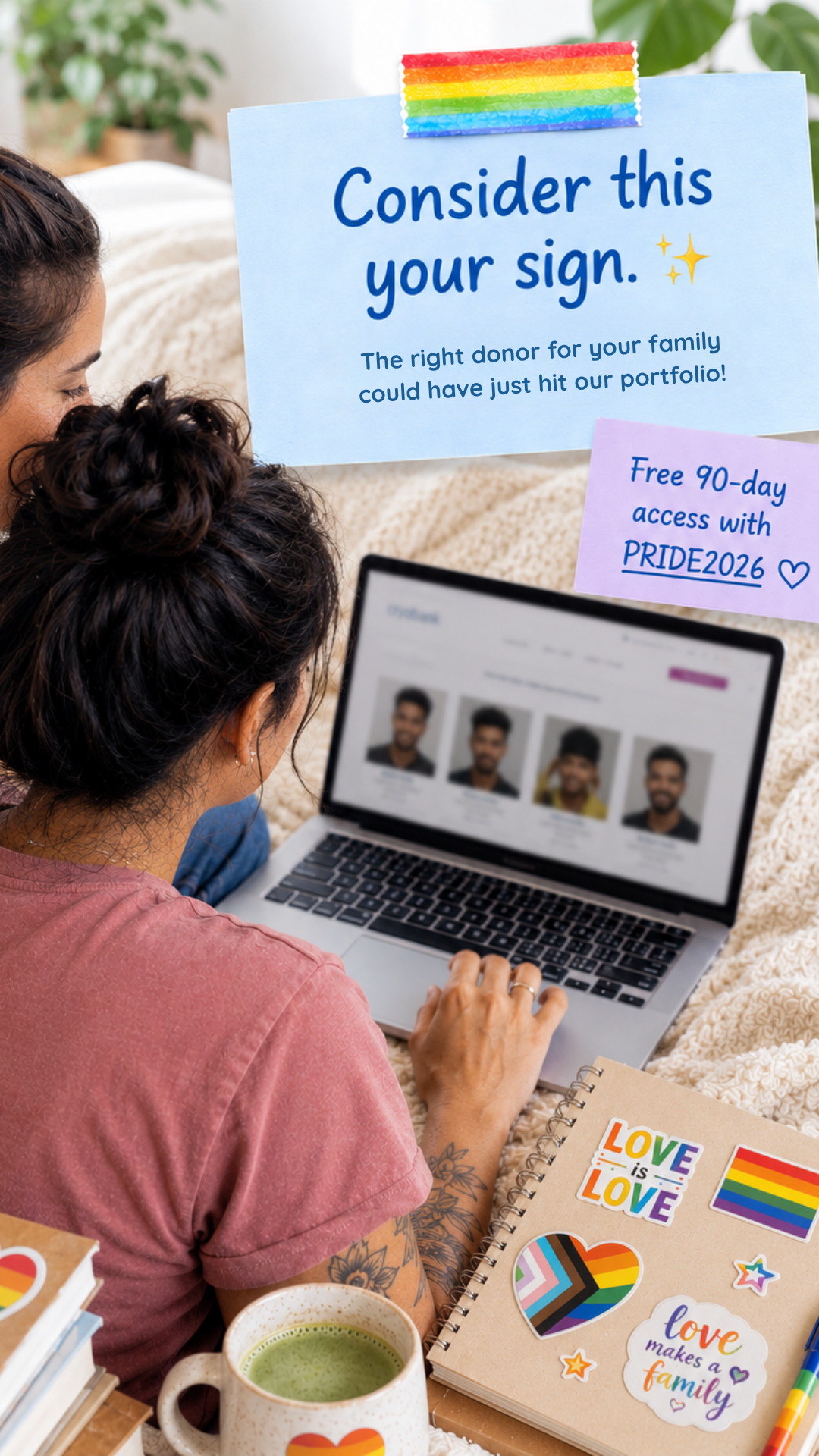 California Cryobank Facebook ad