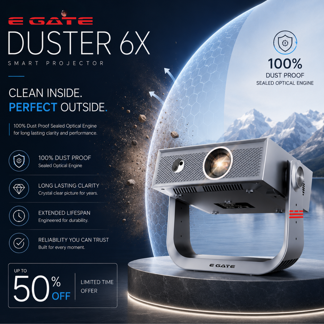 Egate Infotel Pvt. Ltd. Facebook ad: EGate Duster 6X | Up to 50% Off