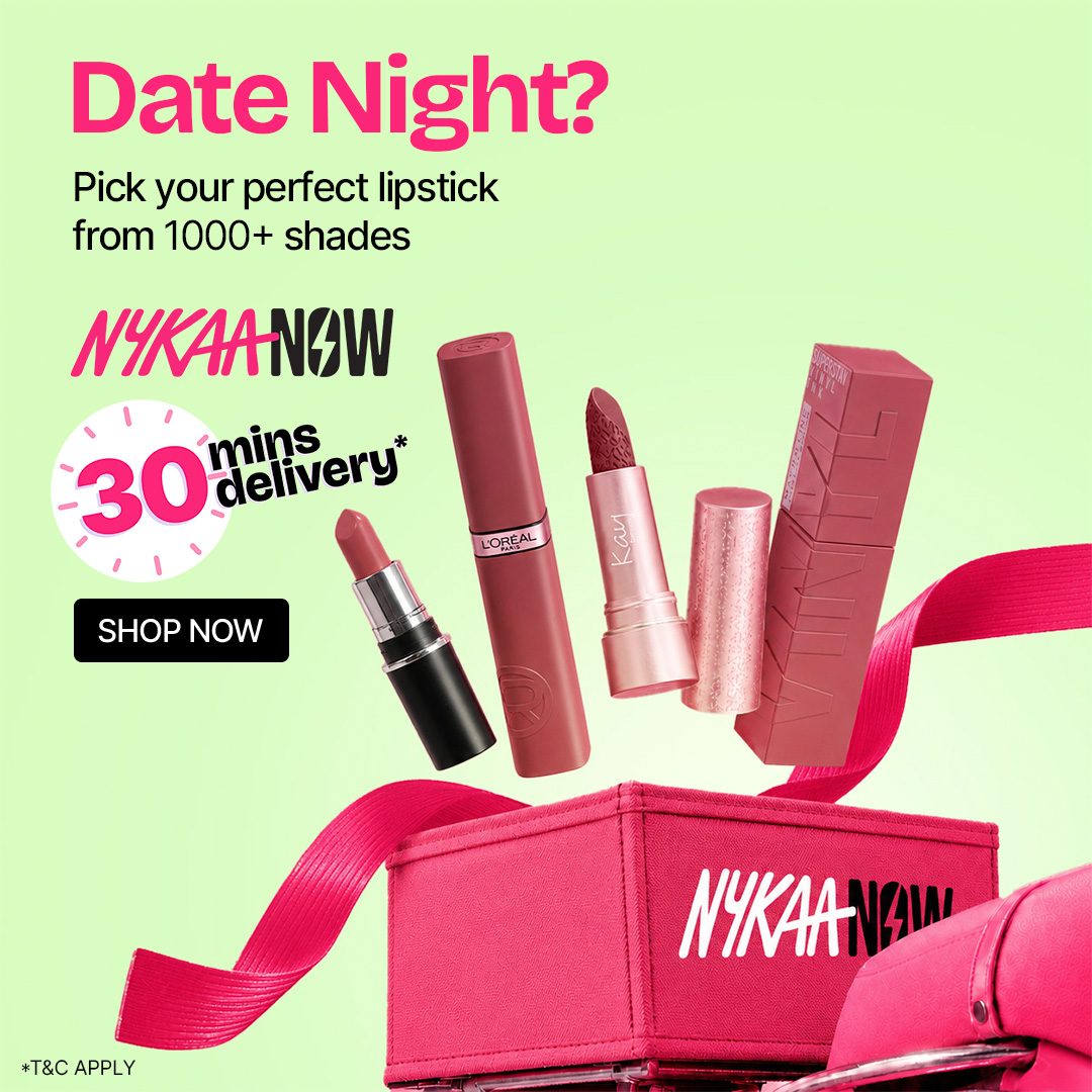 Nykaa Facebook ad: Deliveries Starting in 30 Minutes