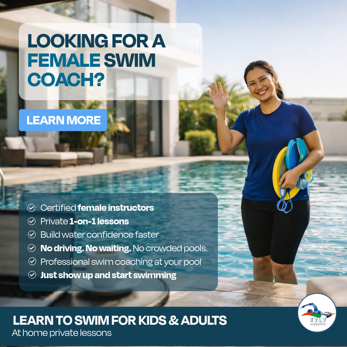 Evolve Aquatics Facebook ad