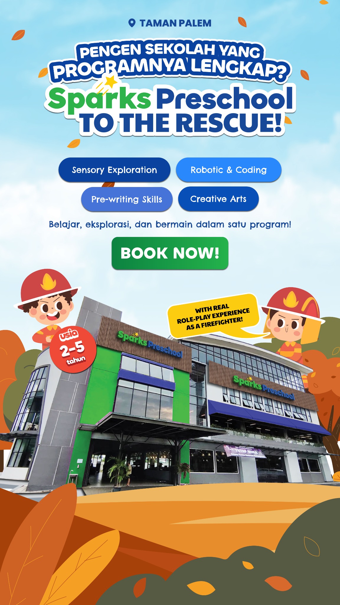 Sparks Preschool Facebook ad