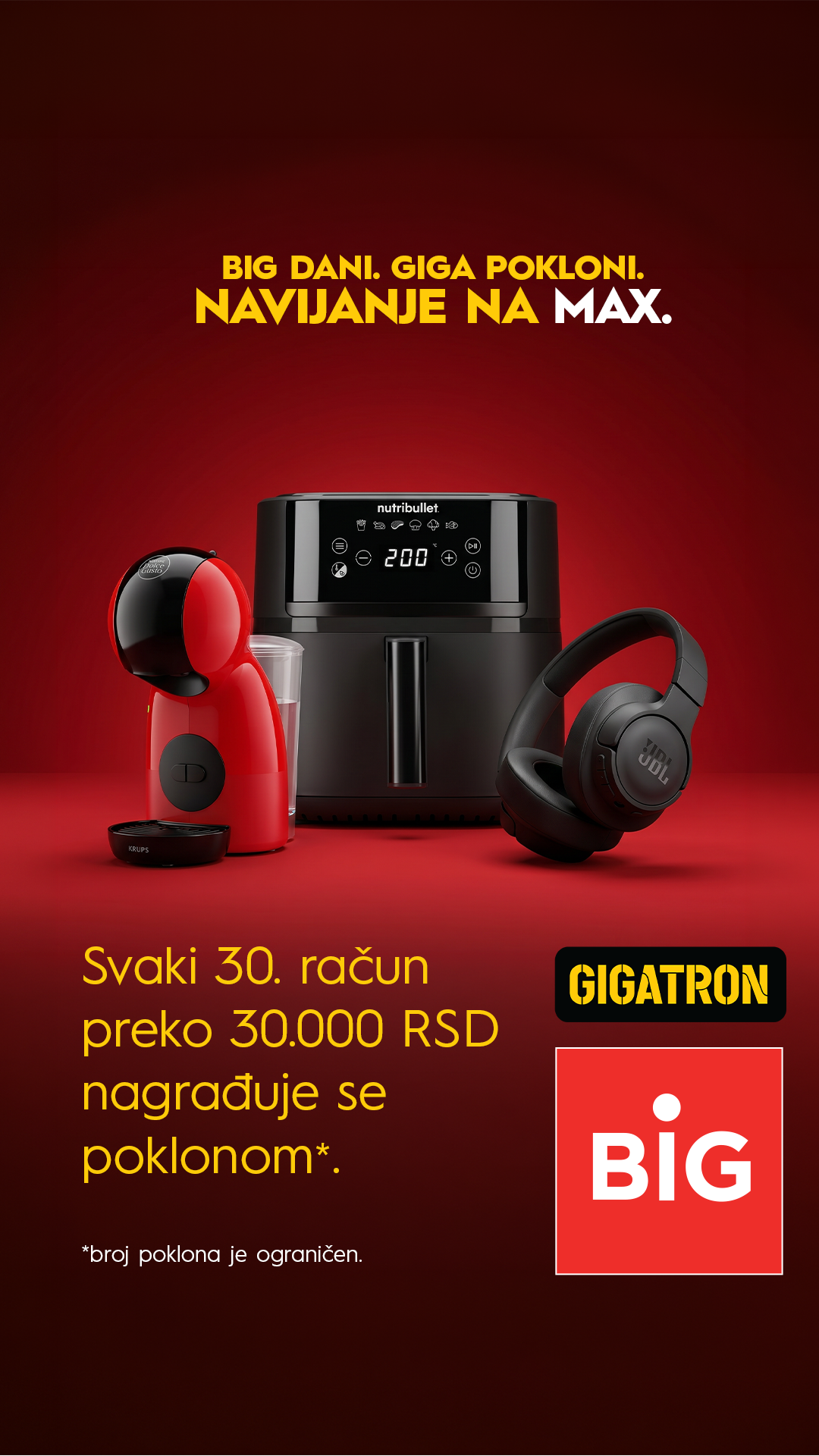 BIG Šabac Facebook ad: Šoping u @gigatron.rs ti odmah donosi poklon po…