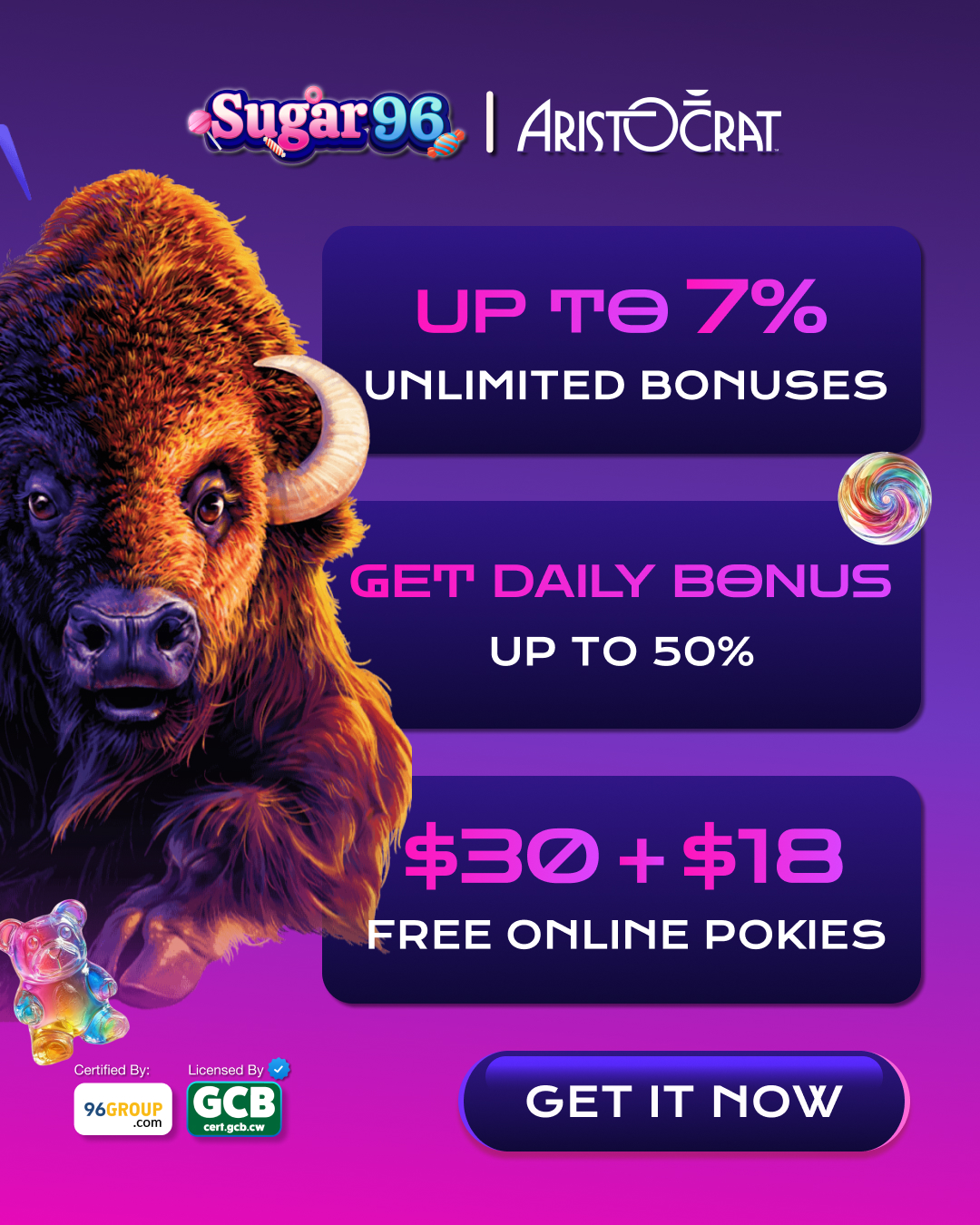 Nashido Facebook ad: Login and play