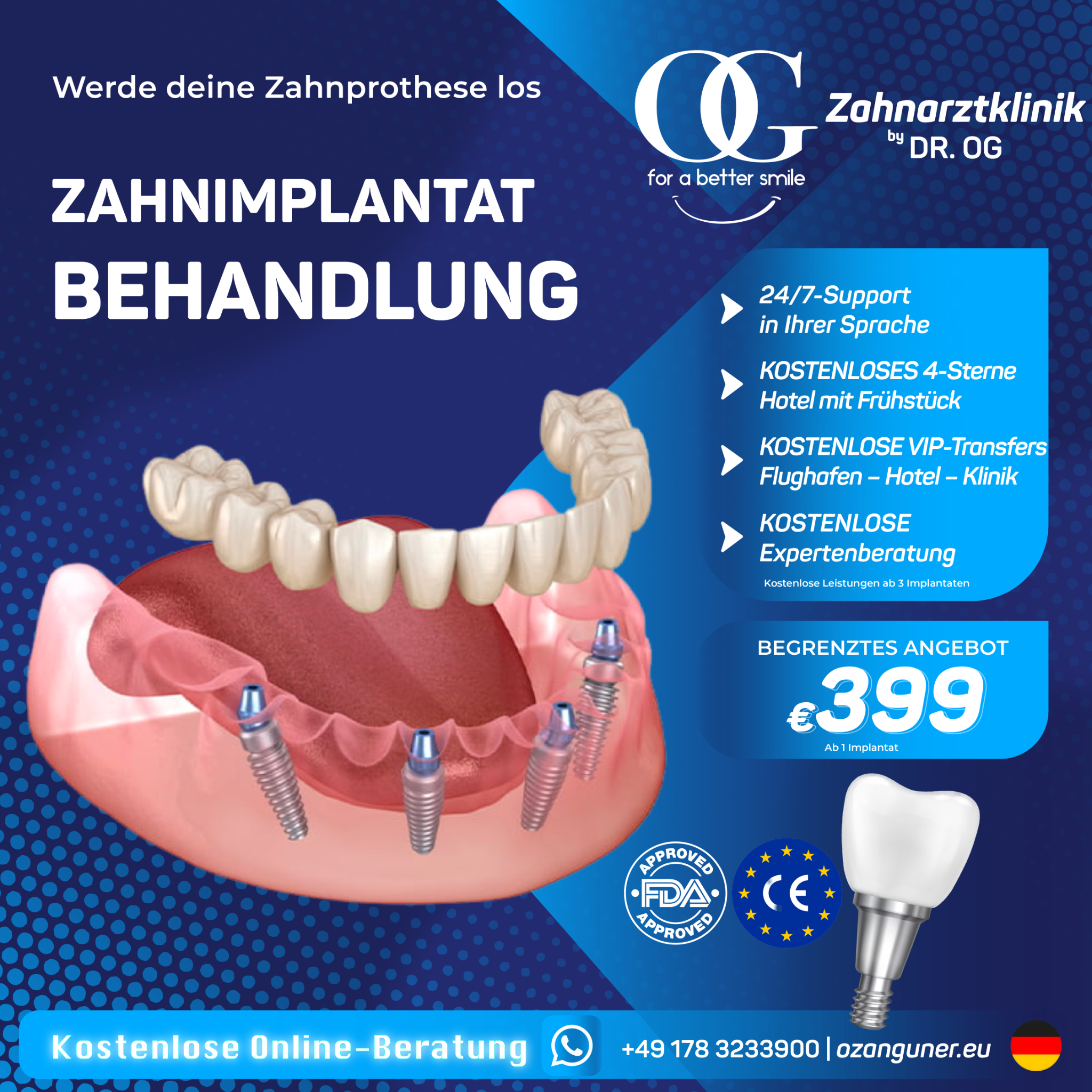 OG Zahnklinik Facebook ad