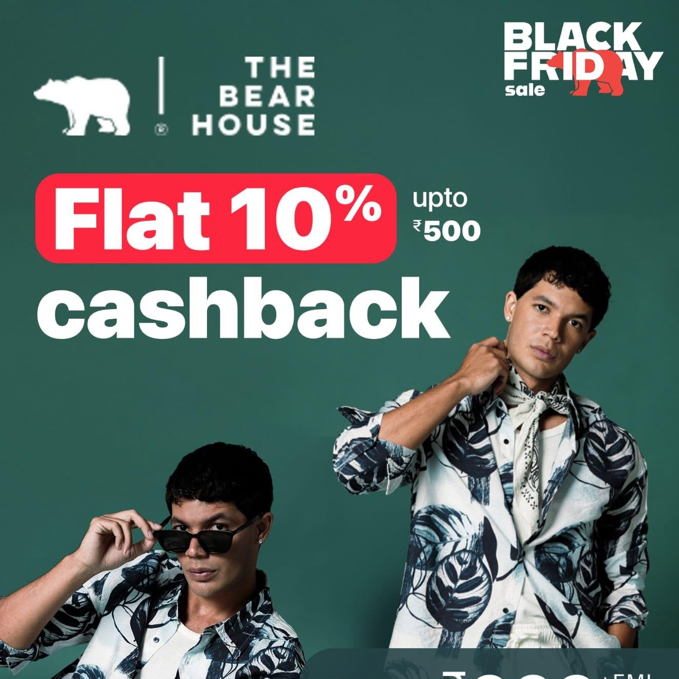 Clothingbear Facebook ad: Shop T-Shirts with great discounts.