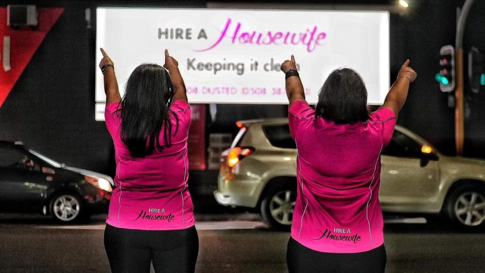 Hire a Housewife Facebook ad