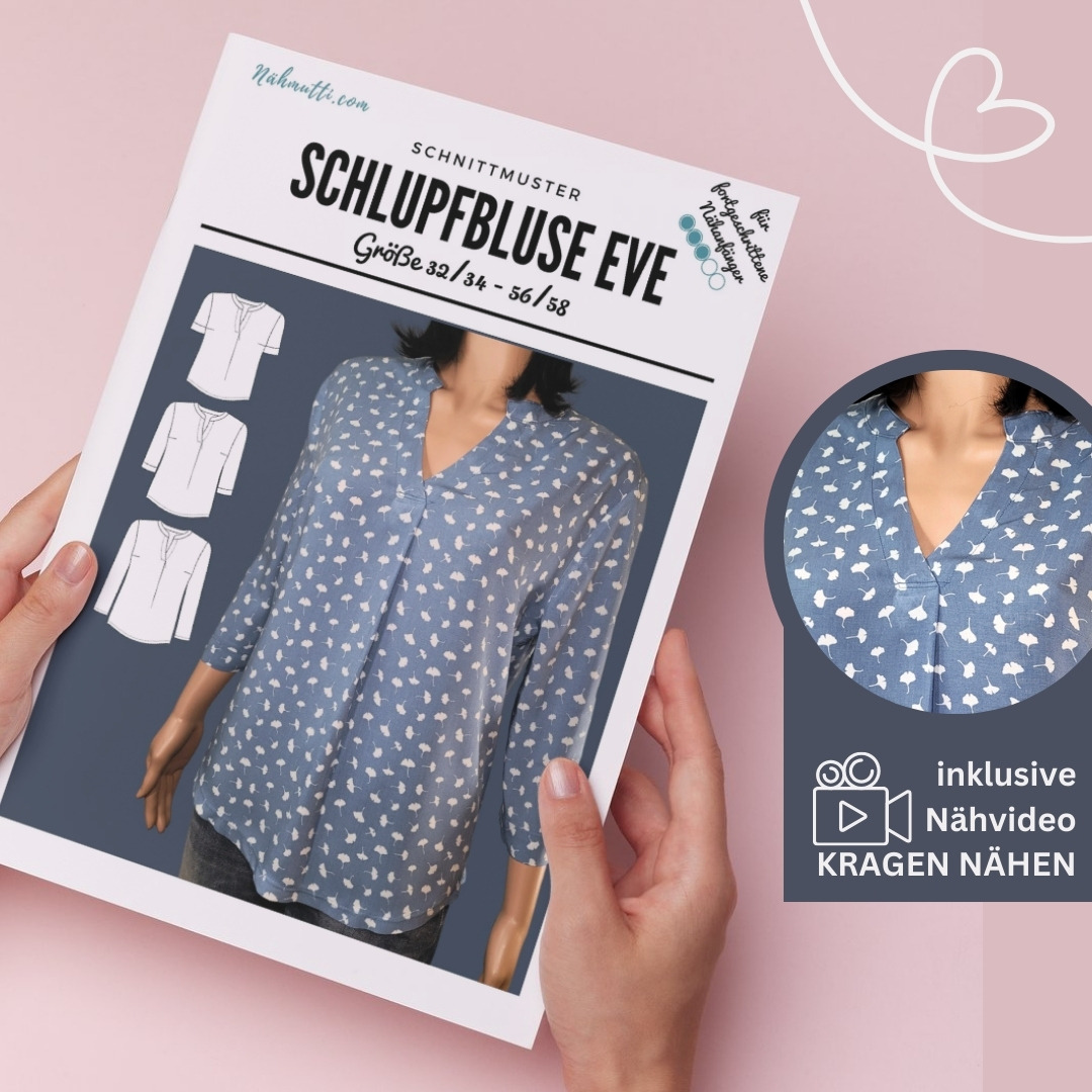 Nähmutti Facebook ad: Schlupfbluse selber nähen