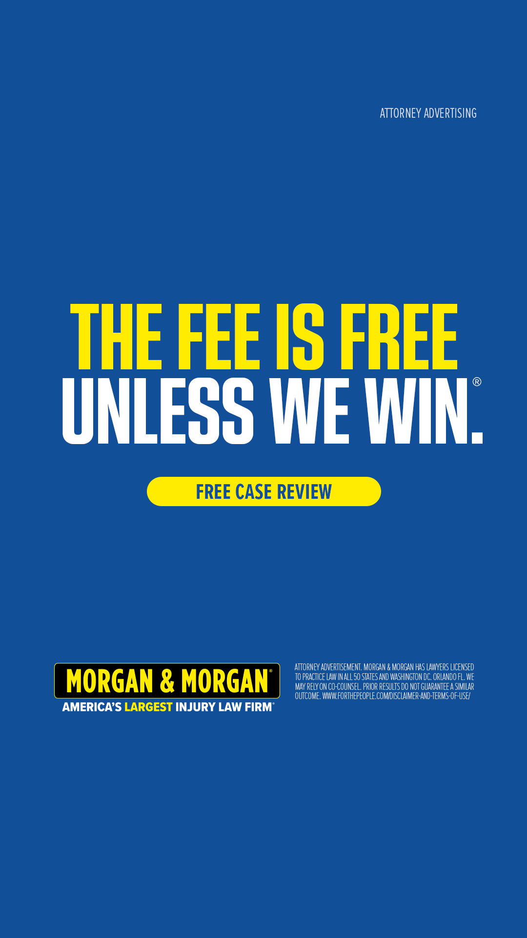 Morgan & Morgan Facebook ad