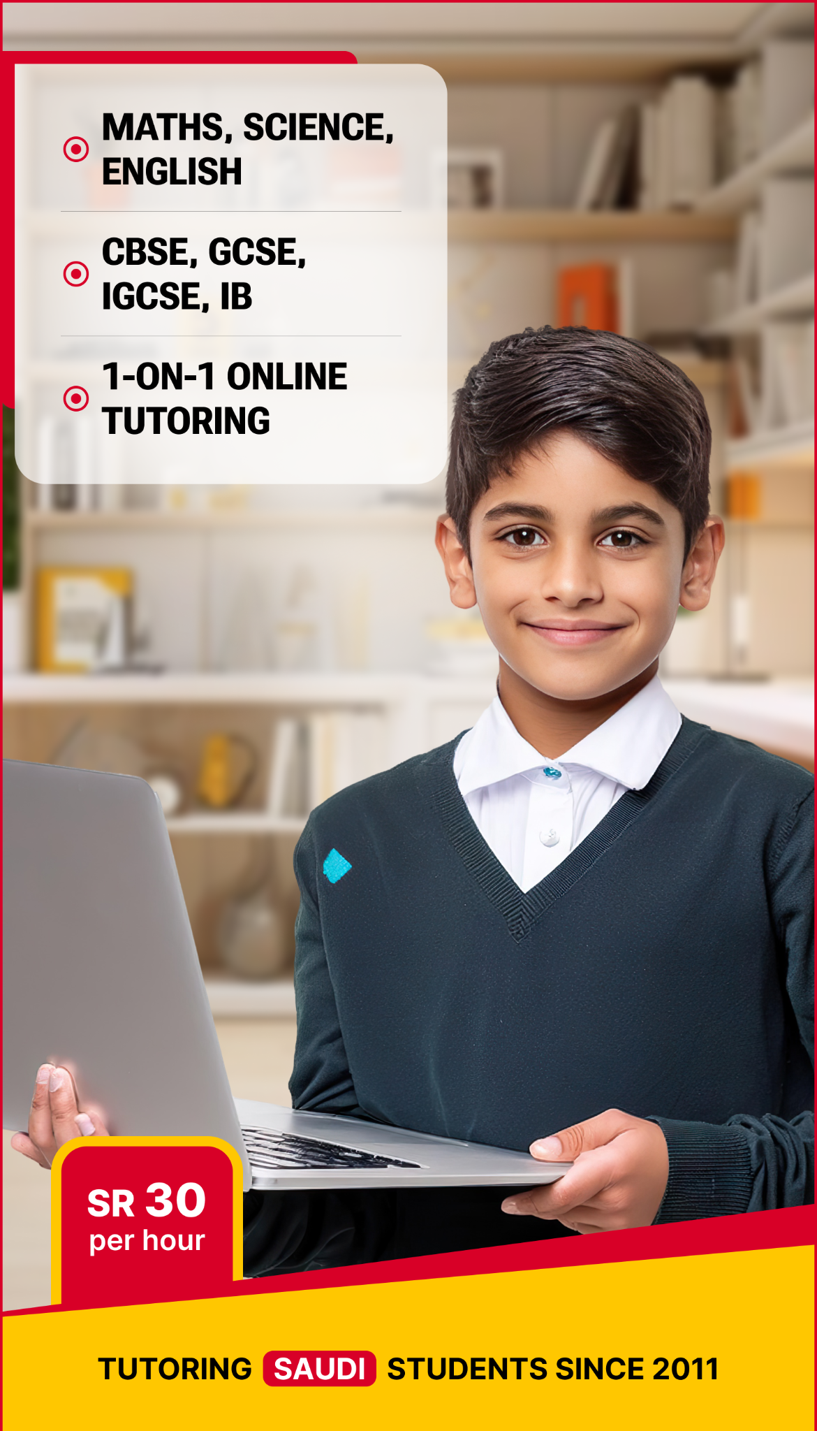 Jaya's Academy Facebook ad