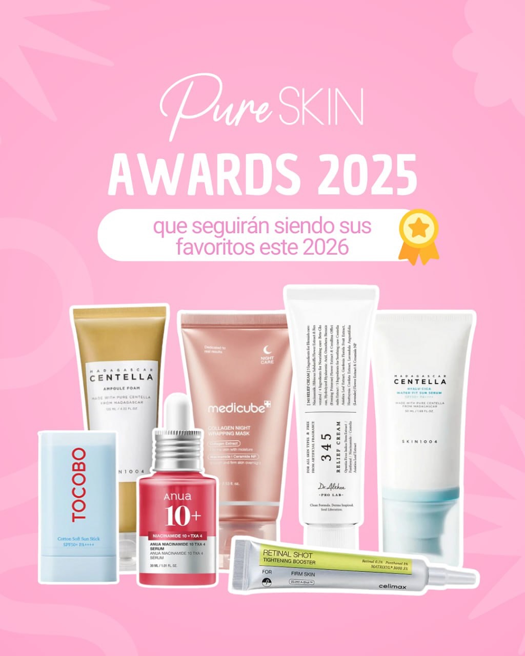 Pure Skin Facebook ad: Los más vendidos este 2025 gracias por confiar…