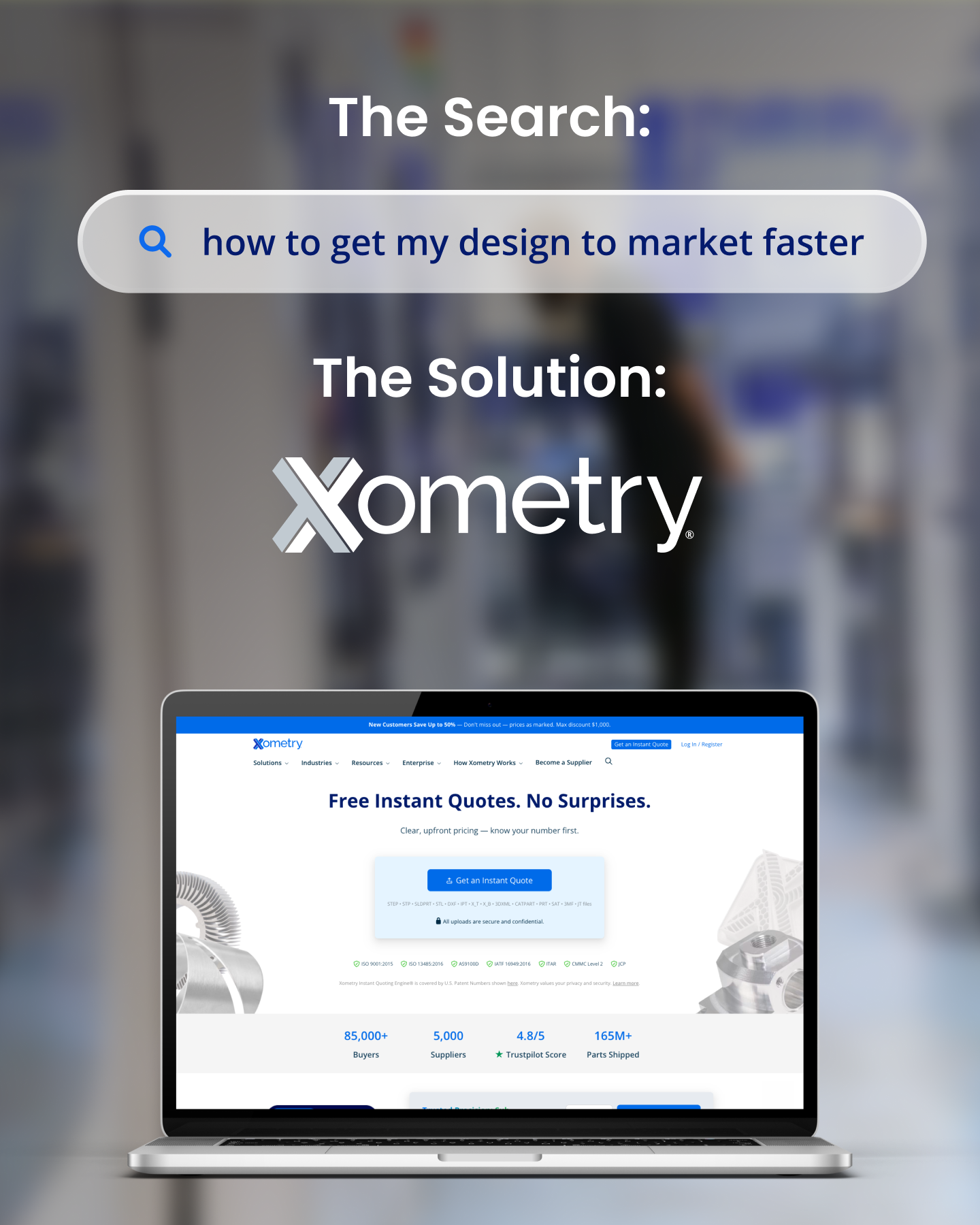 Xometry Facebook ad