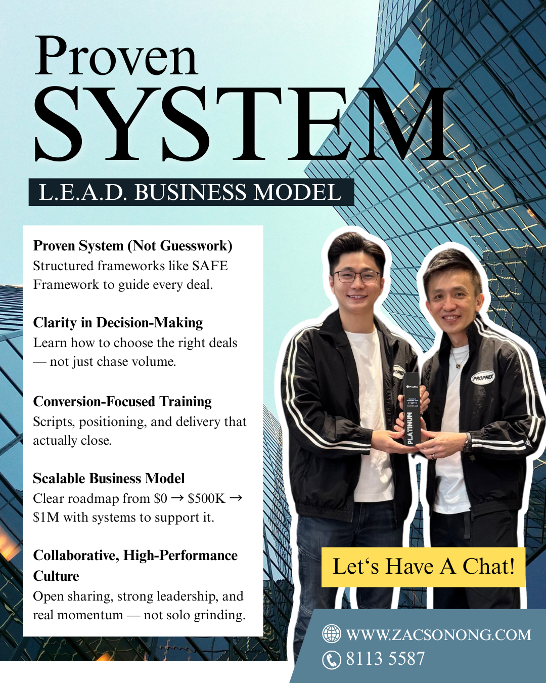 Zacson Ong District Facebook ad