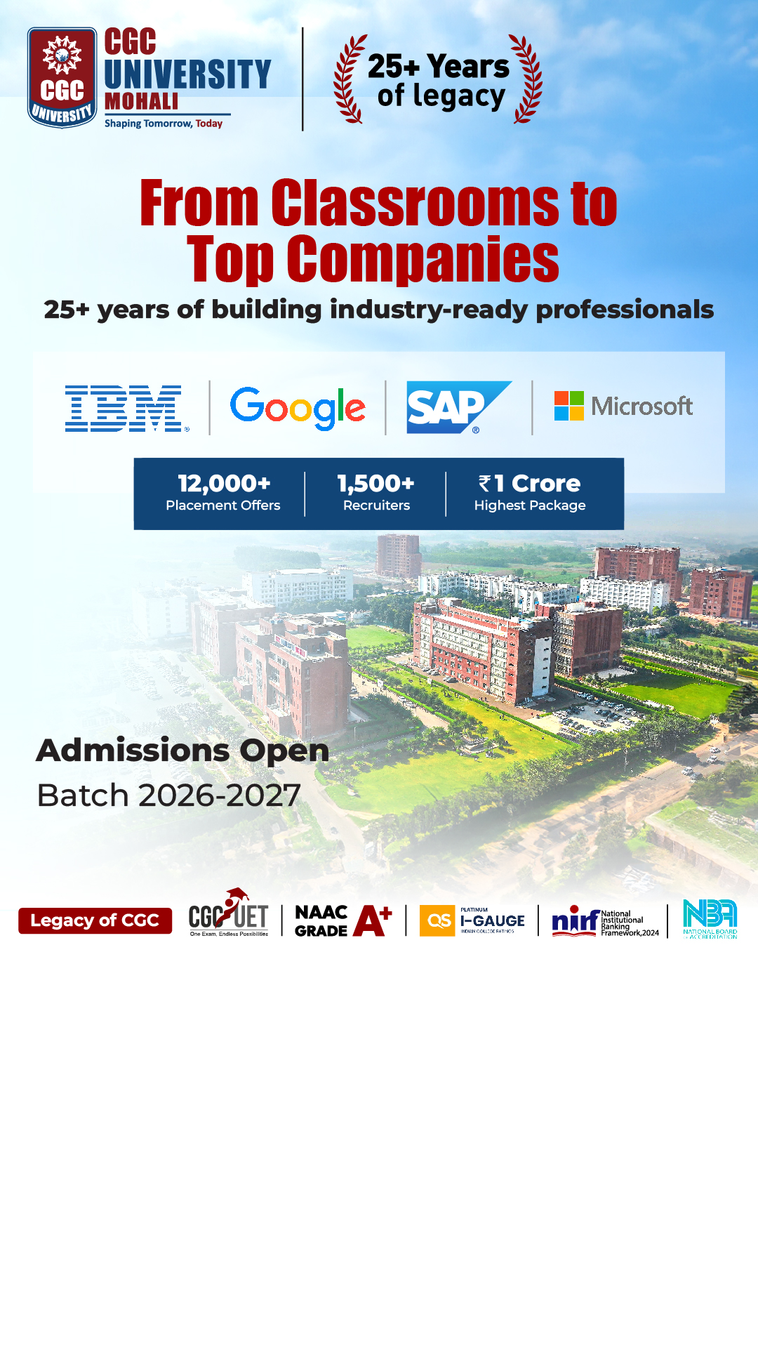 CGC University, Mohali Facebook ad