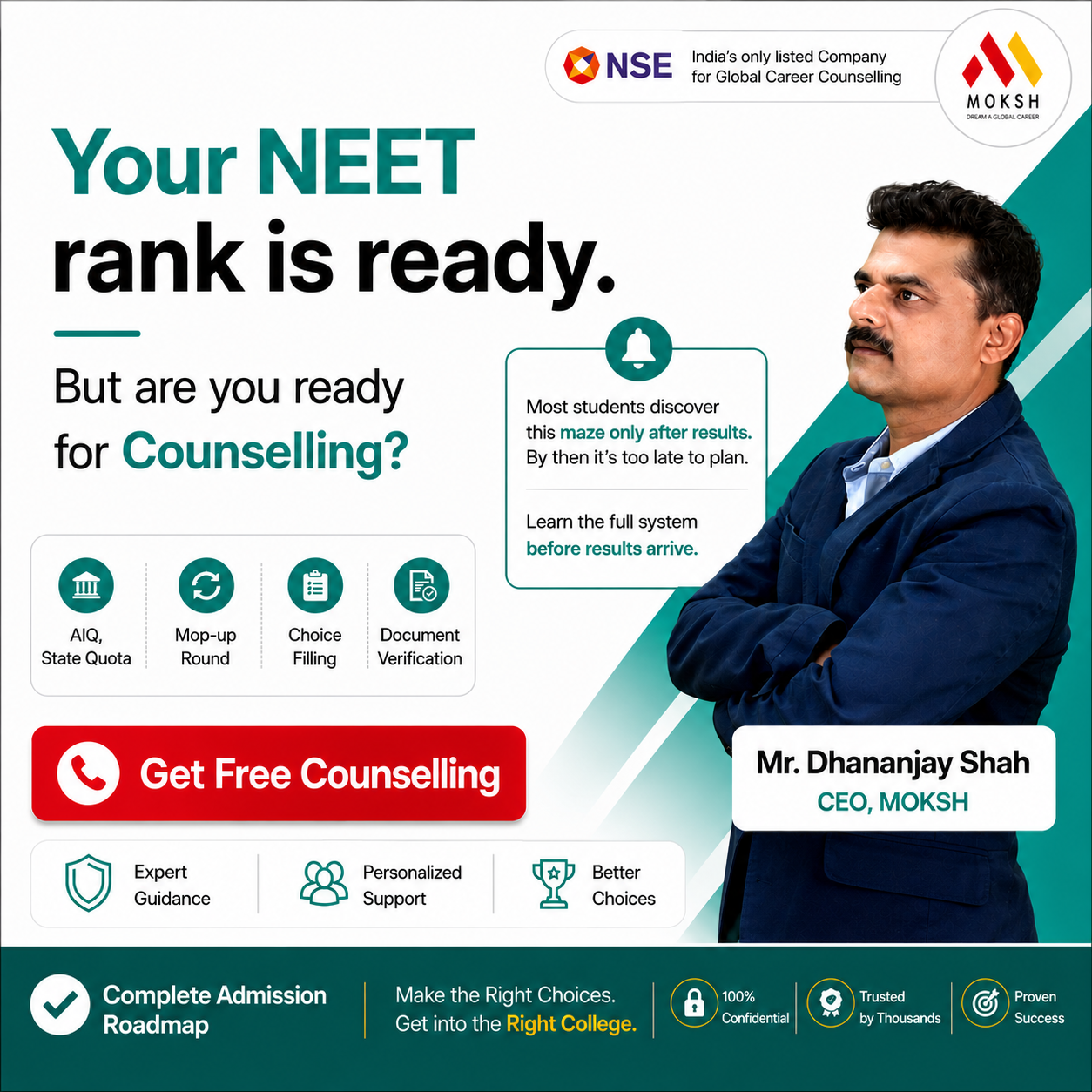 MOKSH Career Planner Facebook ad