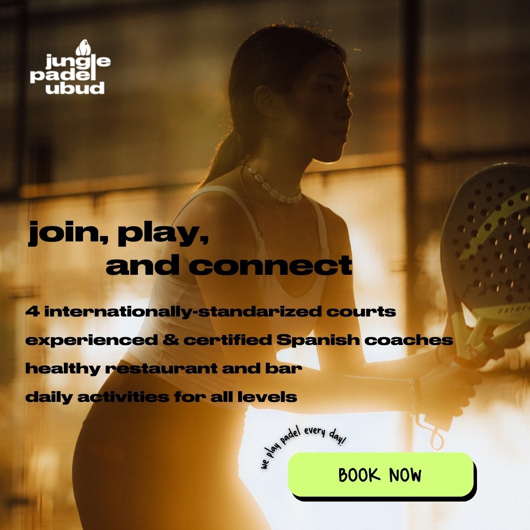 Jungle Padel Ubud Facebook ad from May 28, 2024