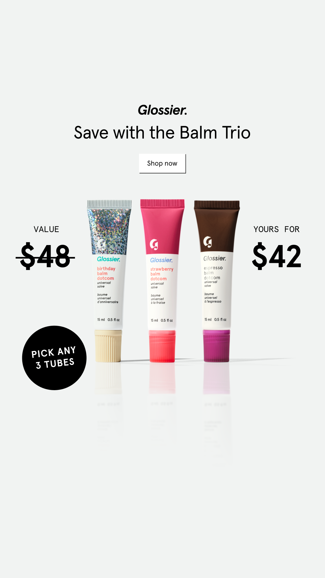 Glossier Facebook ad