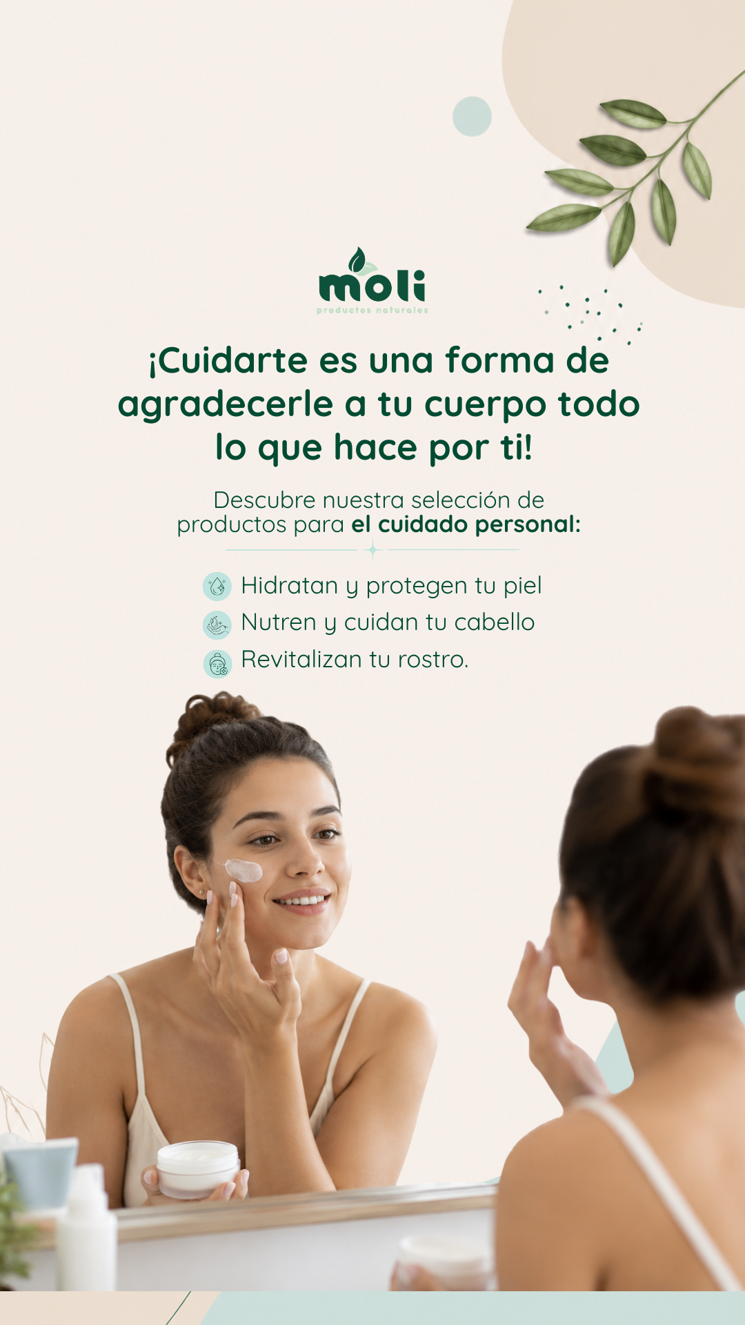 Moli Natural Facebook ad: Productos para el Cuidado Personal