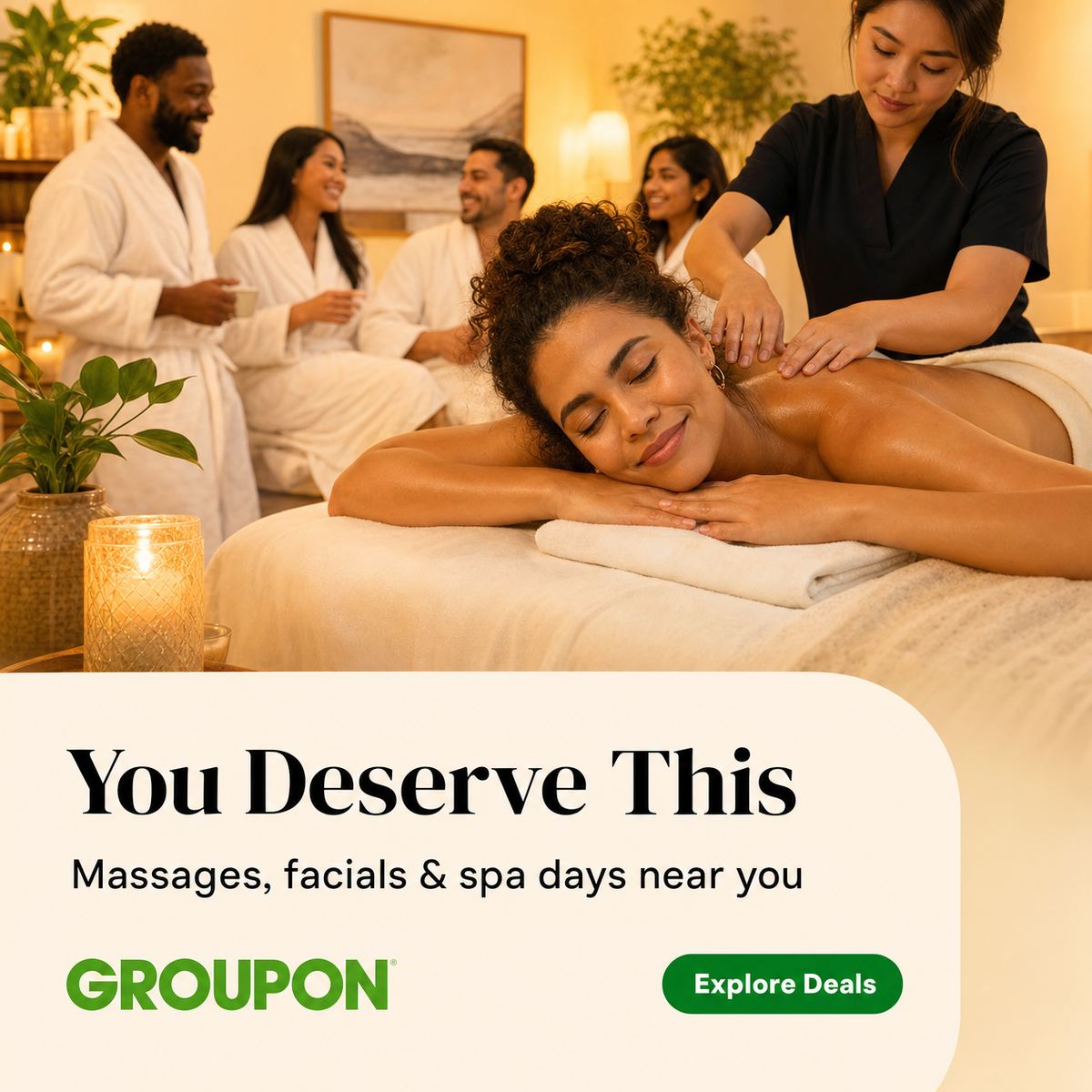 Groupon Facebook ad