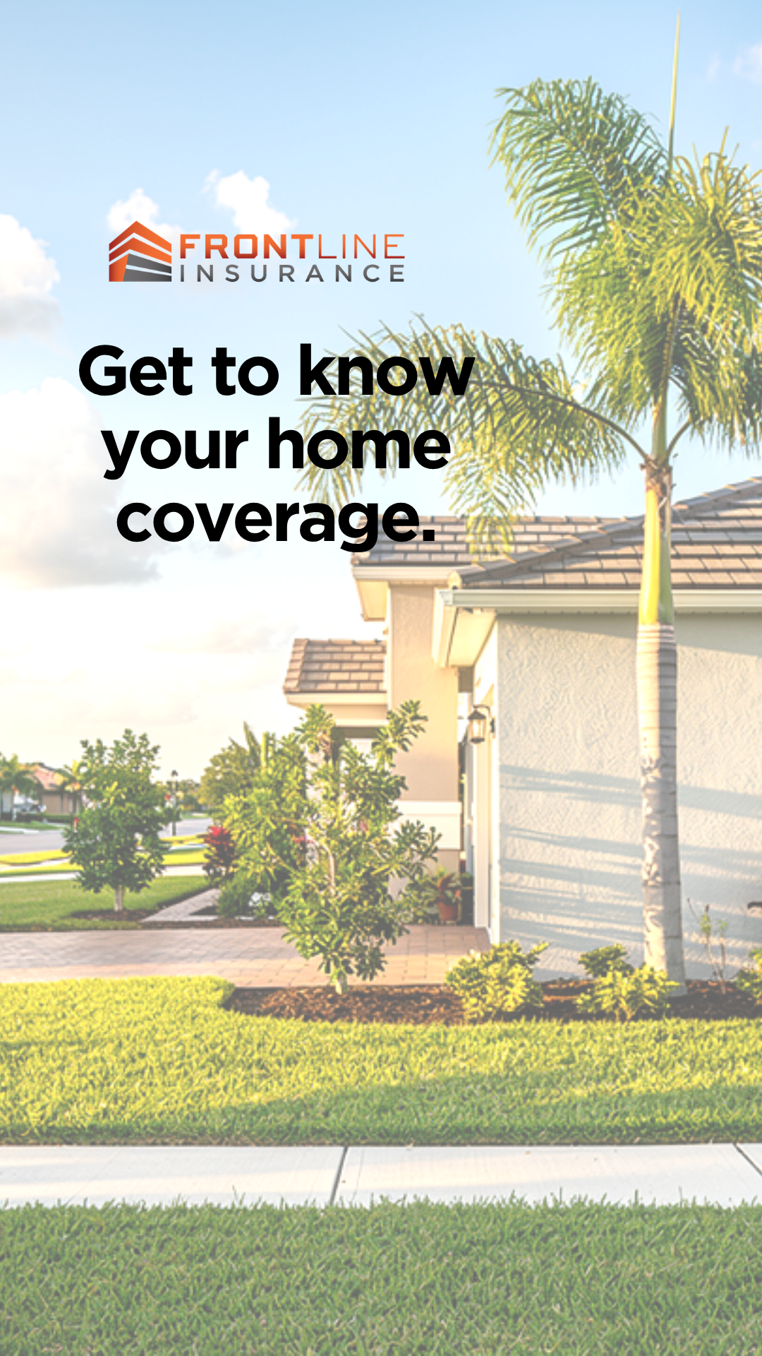 Frontline Insurance Digital Agency Facebook ad: Have a Pool? Check Your Coverage.