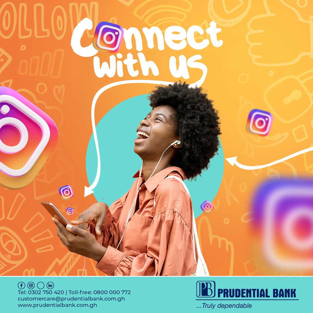 Prudential Bank Ghana Facebook ad: Followed Us Yet?