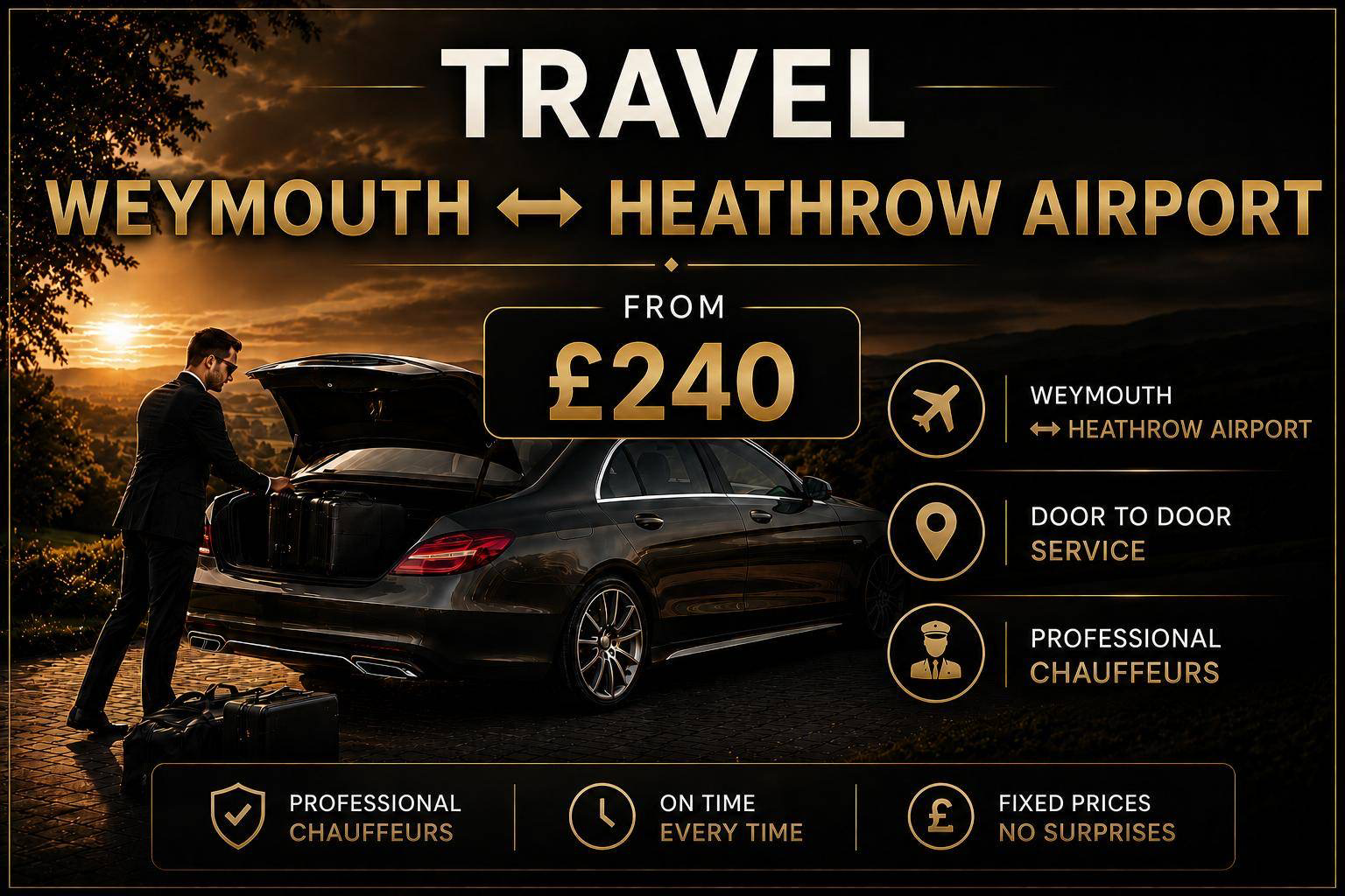Dorset Chauffeur Facebook ad