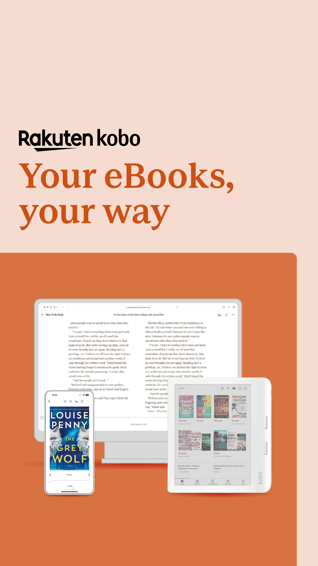 Kobo Facebook ad