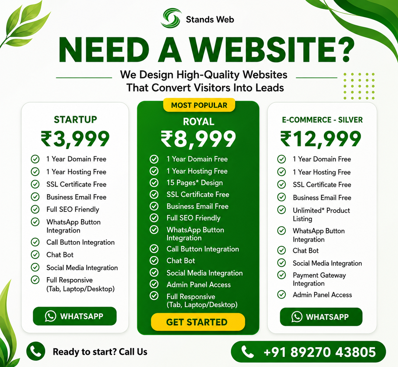 Stands Web Facebook ad