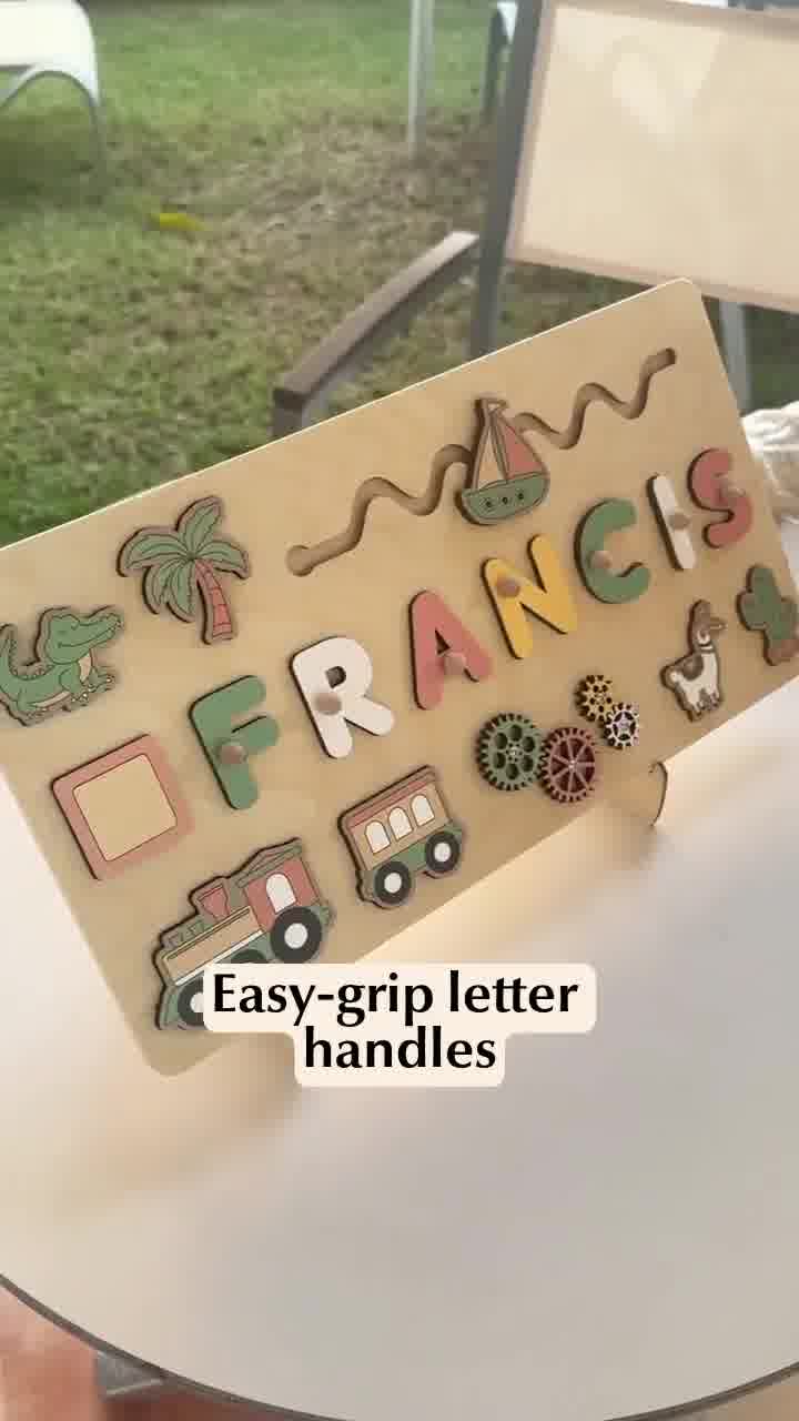 Montessori Toddlers Facebook ad: Toddlers Personalized Wooden Puzzle