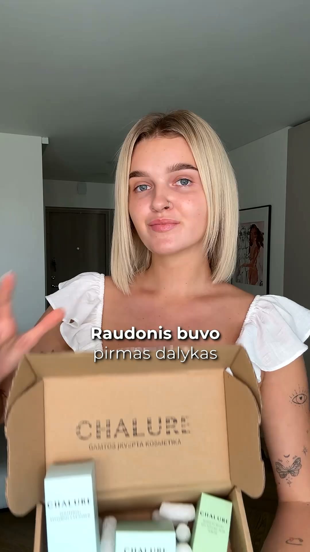 CHALURE Facebook ad: Tai, kas padeda veido odai