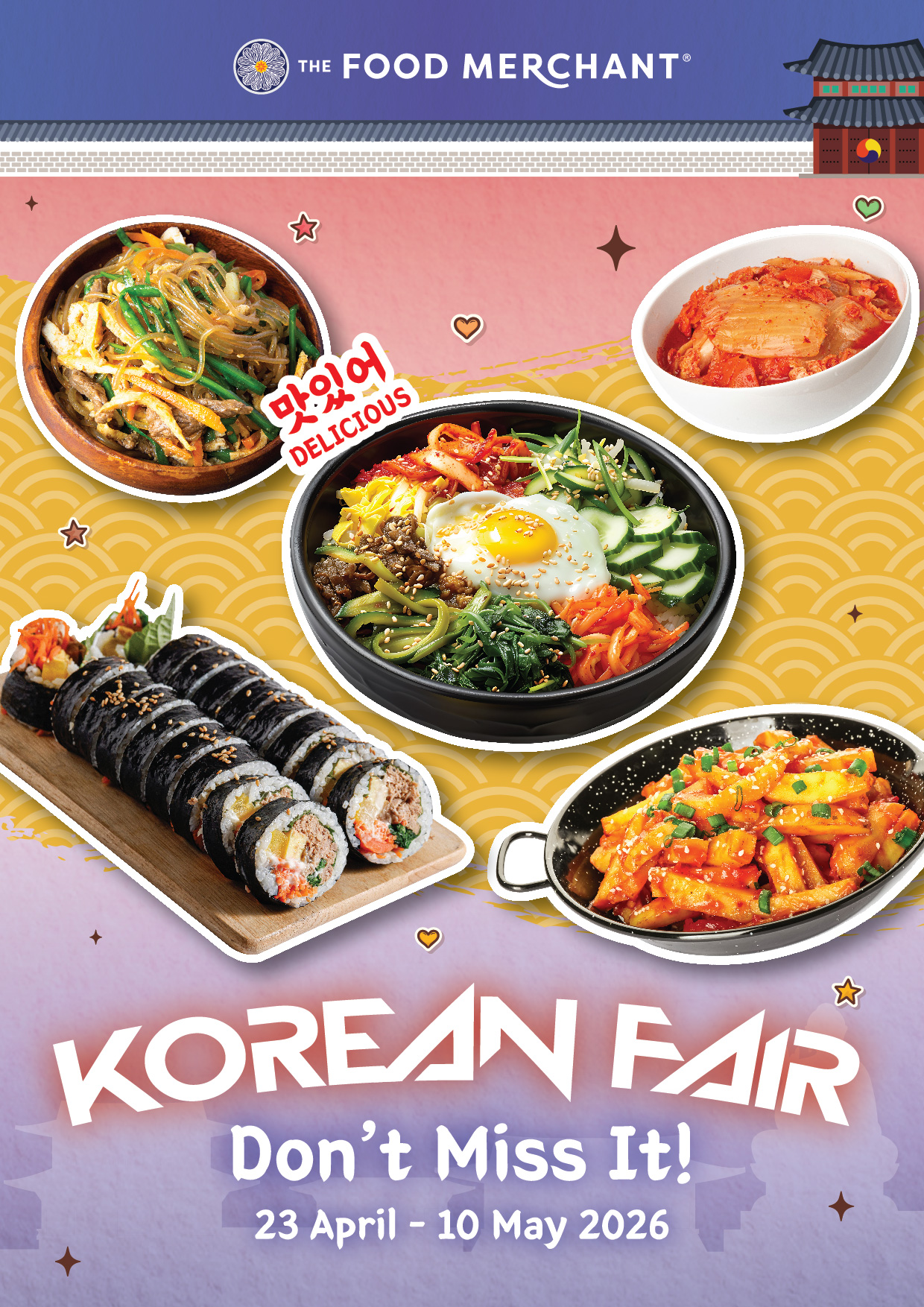 The Food Merchant Facebook ad: Bringing the essence of Korea to your kitchen!