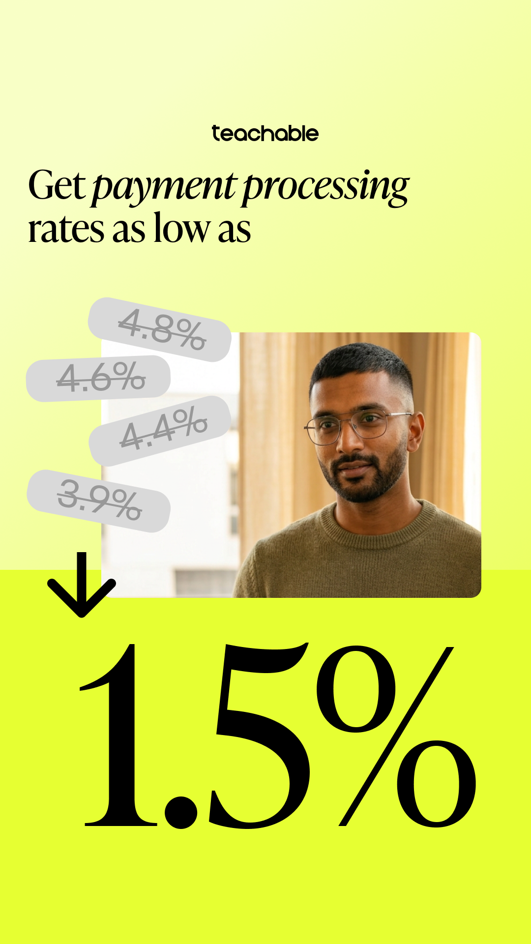 Teachable Facebook ad