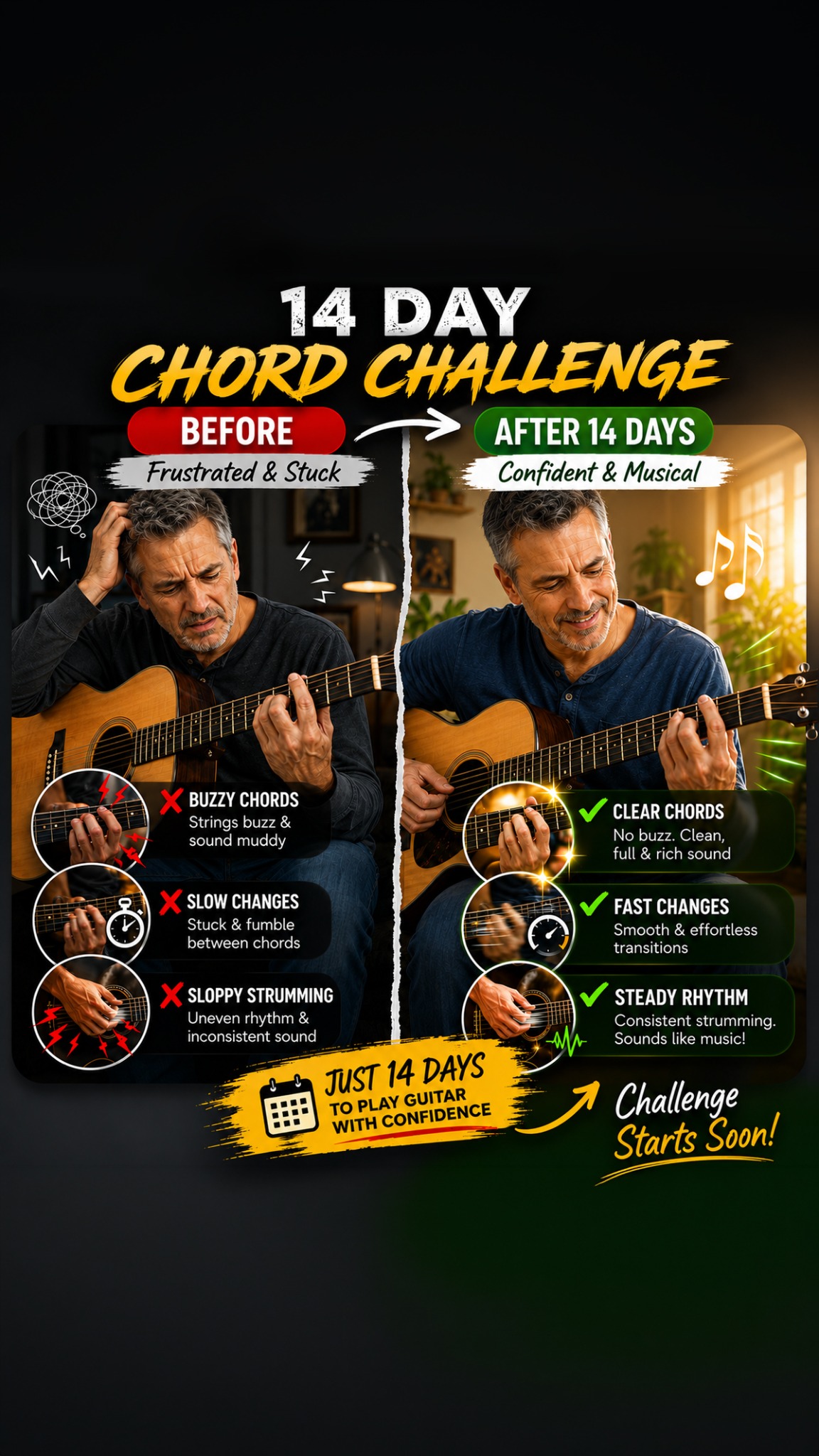 5 Minute Guitar Lessons Facebook ad