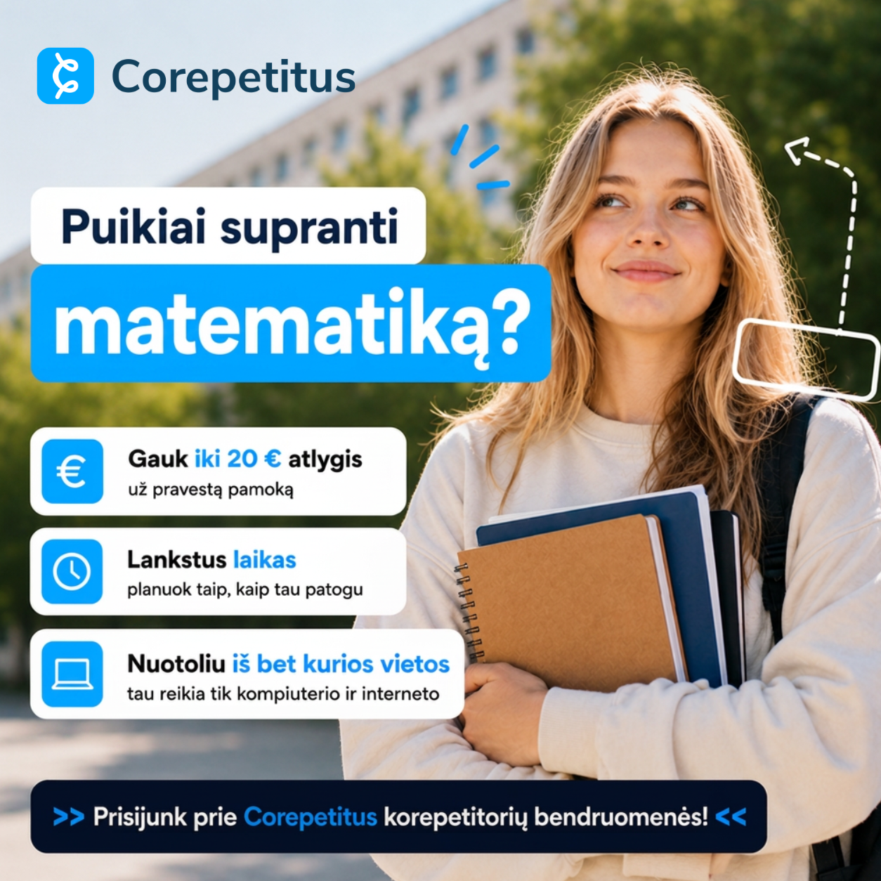Corepetitus Facebook ad