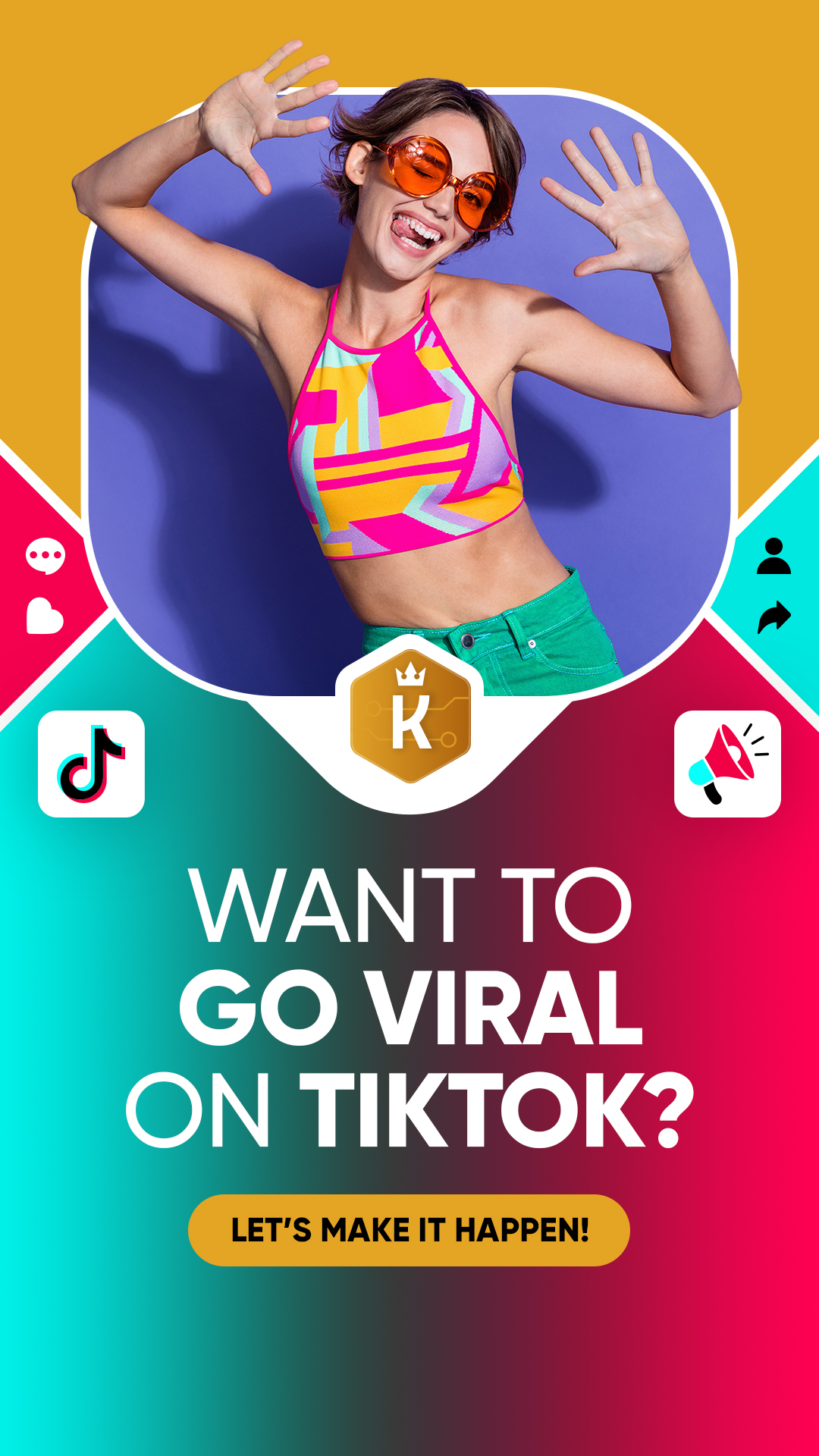 IGetKing Facebook ad: Boost Your TikTok Profile’s Visibility!