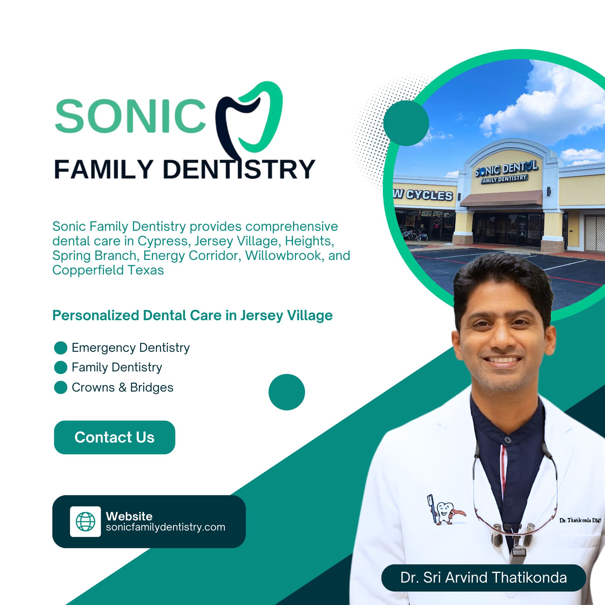 Sonic Family Dentistry Facebook ad from Dec 31, 2025
