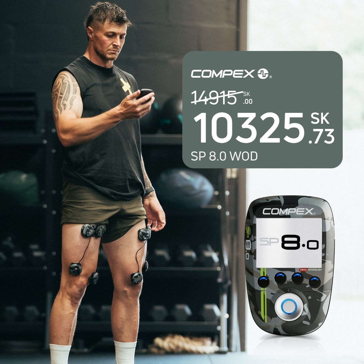 Compex Facebook ad: Erbjudanden